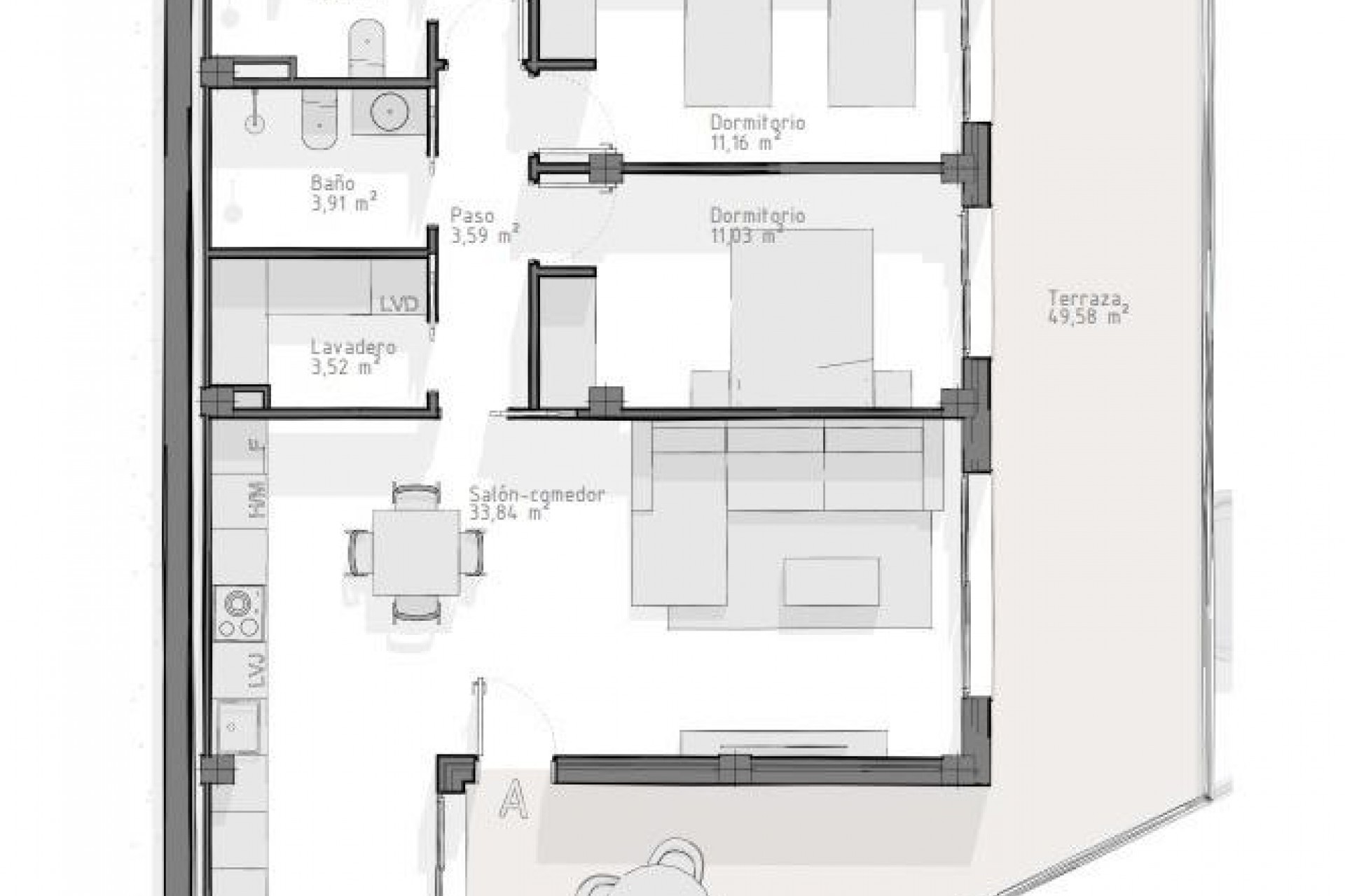 Neue Gebäude - Apartment - Aguilas - Playa del Hornillo