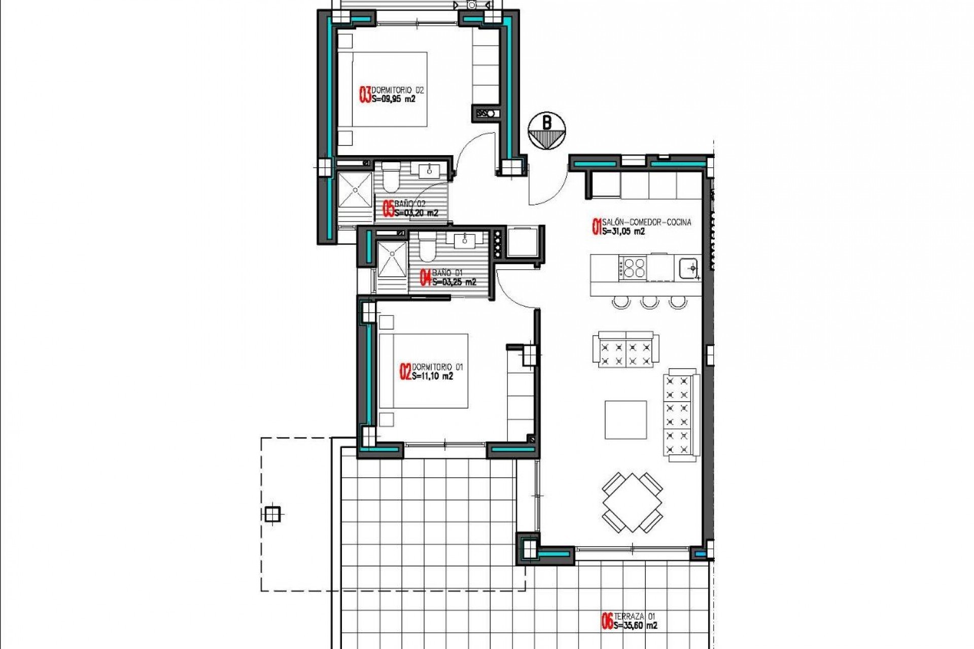 Neue Gebäude - Apartment - Torrevieja - Aguas Nuevas