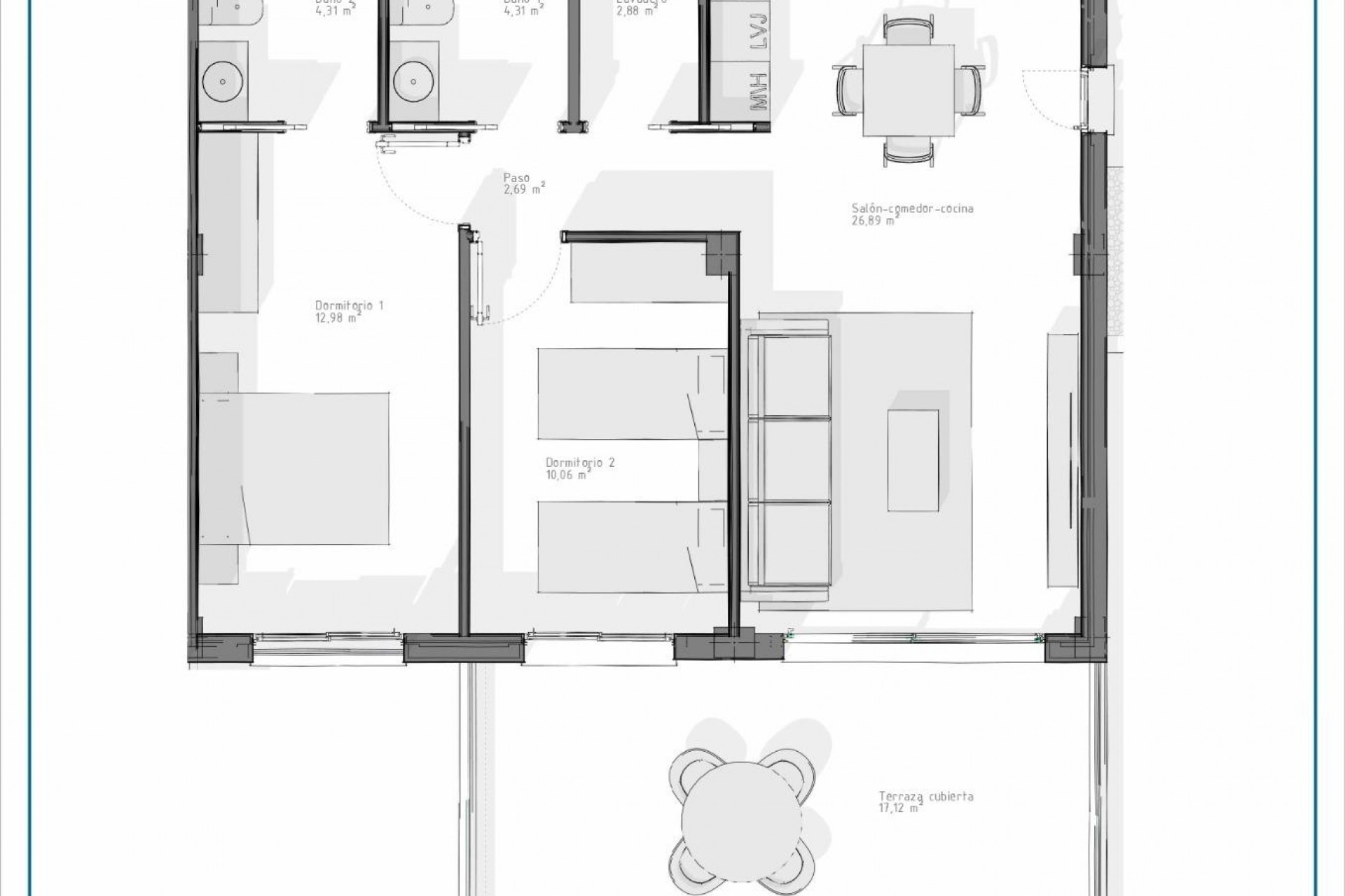 Neue Gebäude - Apartment - Vera - Pueblo Salinas