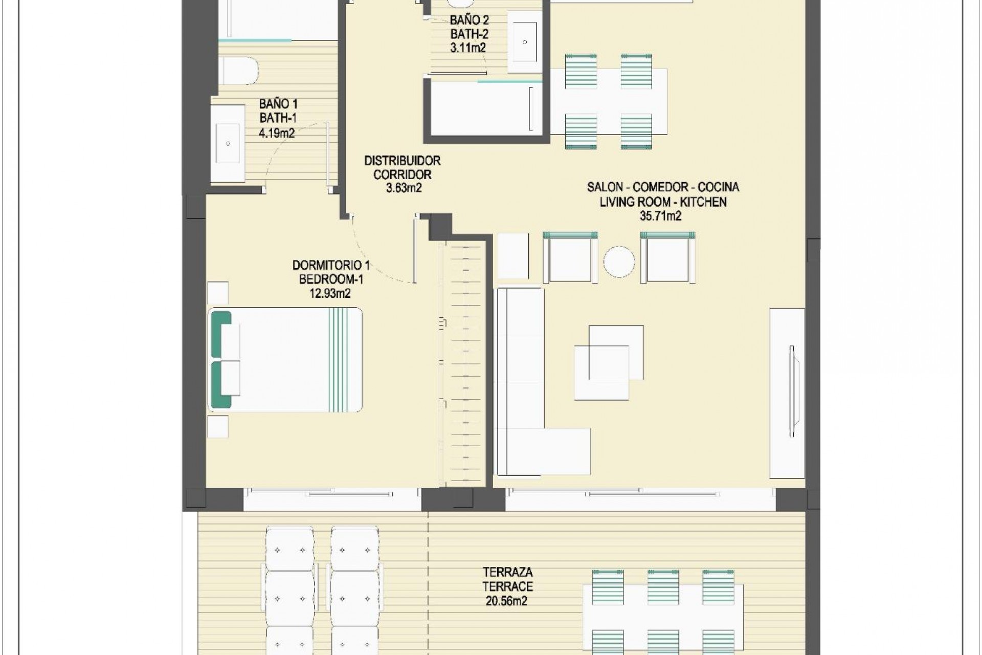 New Build - Apartment - Casares - Buenas Noches