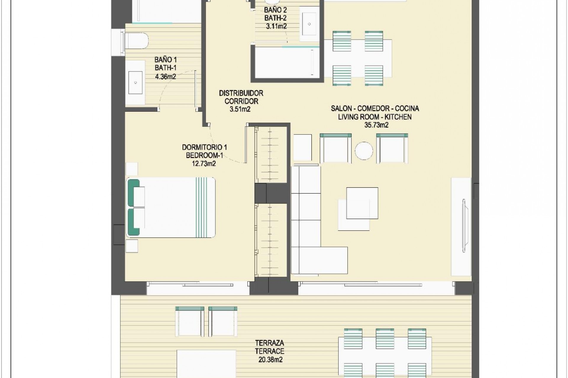 New Build - Apartment - Casares - Buenas Noches