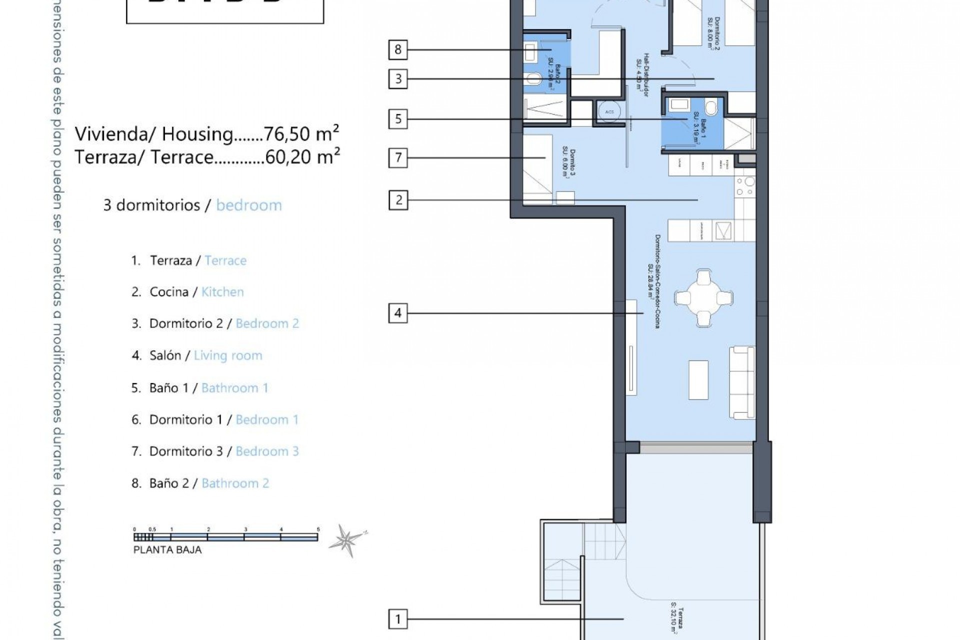 New Build - Bungalow - Dolores - Zona Nueva