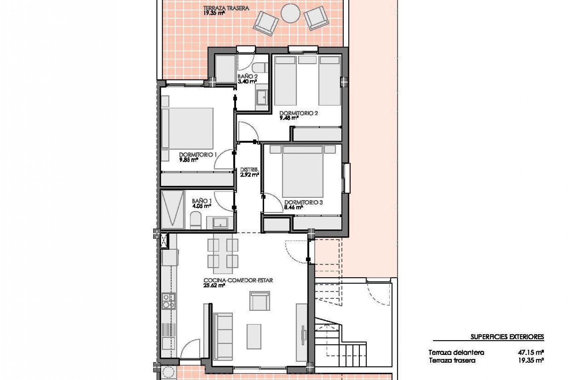 New Build - Bungalow - Pilar de la Horadada - Lo Romero Golf