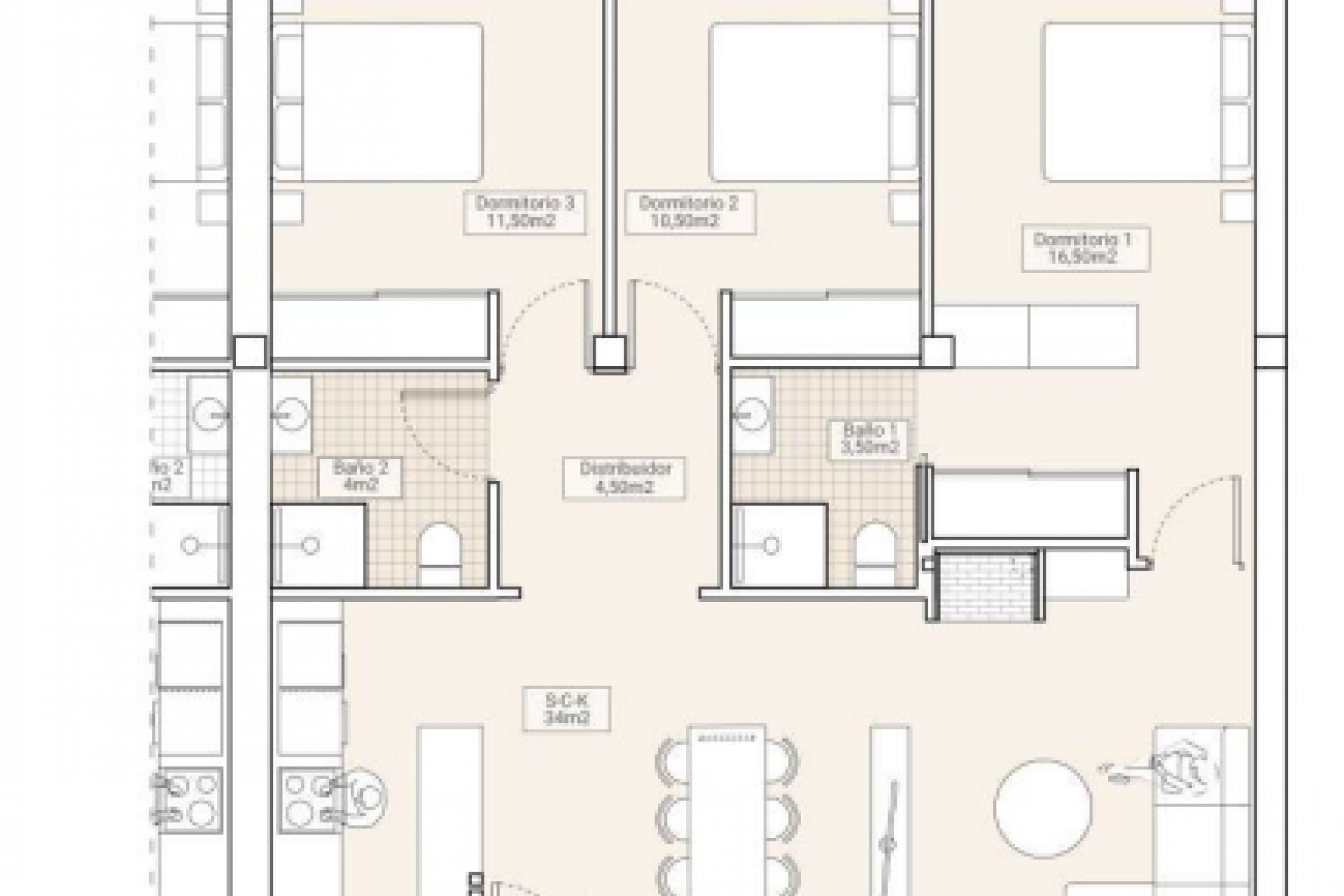 New Build - Bungalows - Hondón de las Nieves - 03688