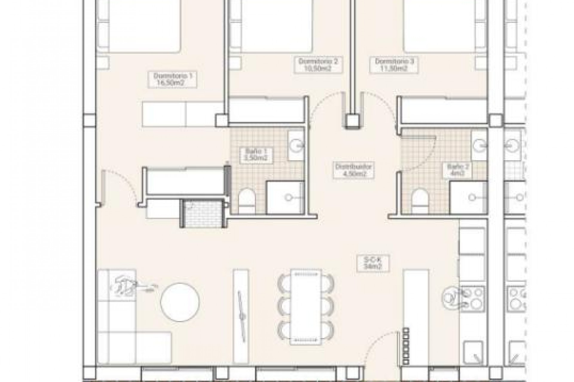 New Build - Bungalows - Hondón de las Nieves - 03688