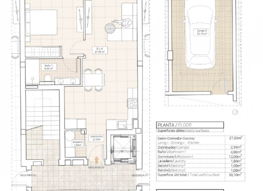 New Build - Flats - Hondón de las Nieves - 03688