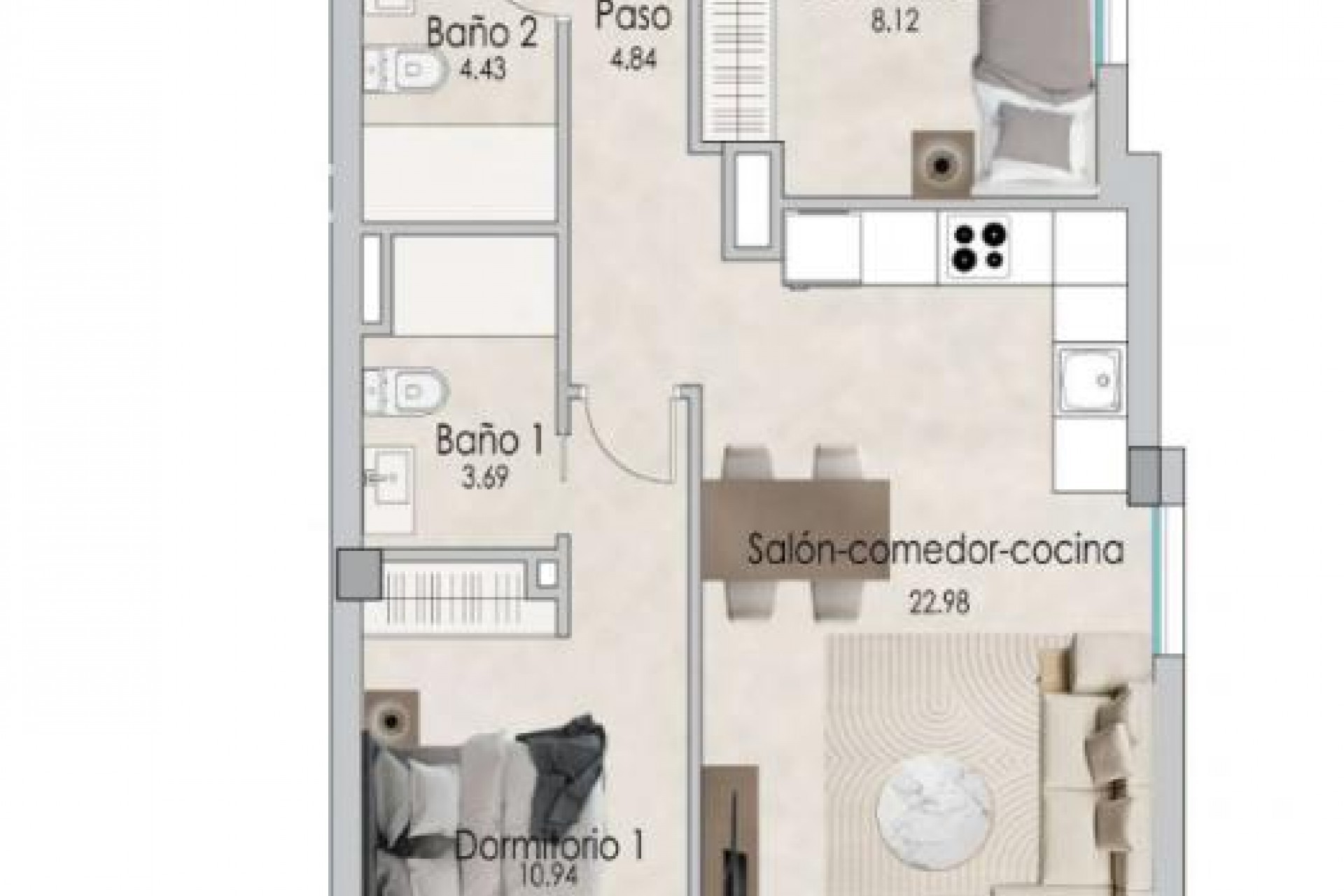 New Build - Flats - Santa Pola - 03130, Calle Elda, 228
