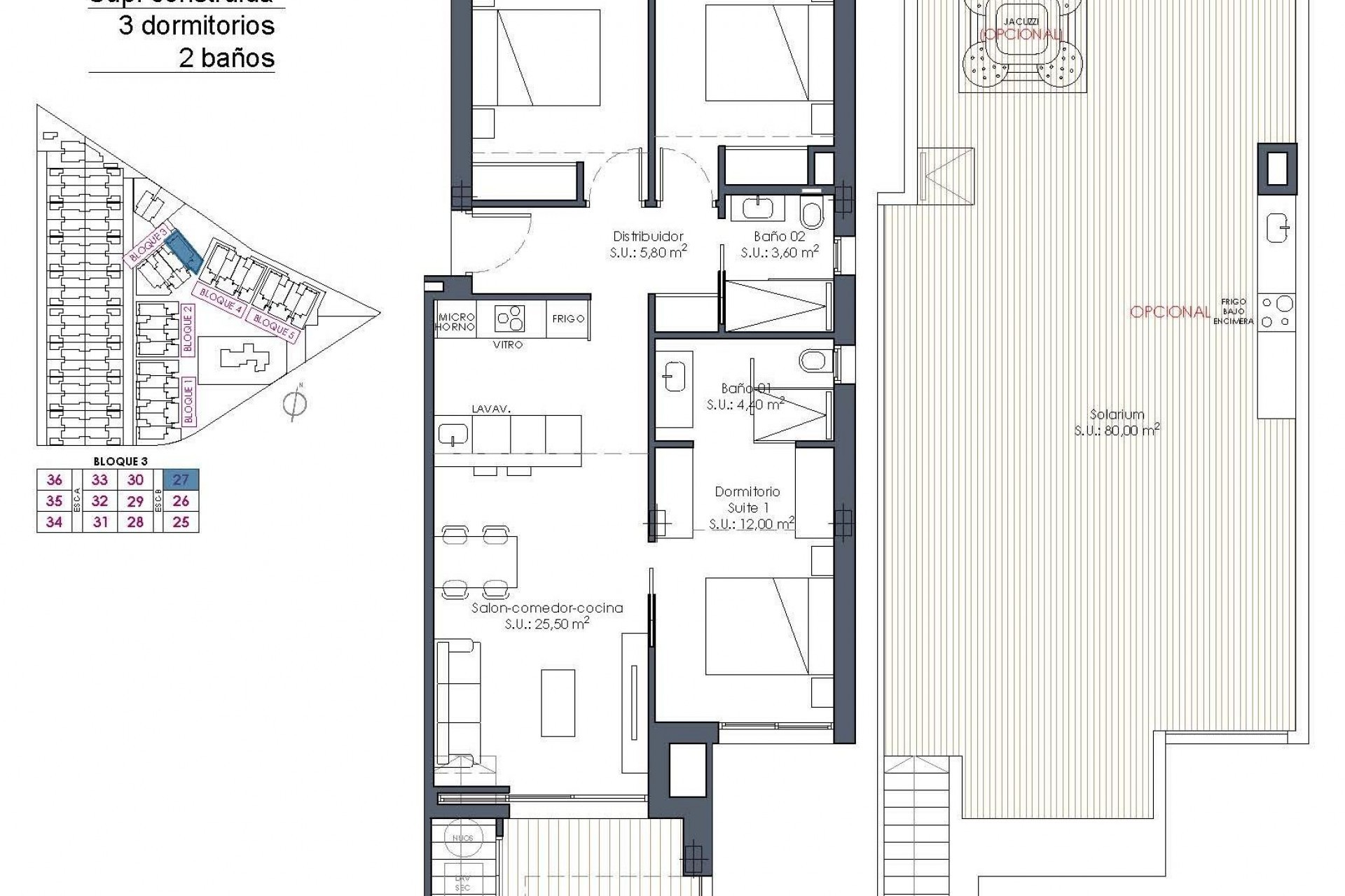 New Build - Penthouse - Los Alcazares - Serena Golf