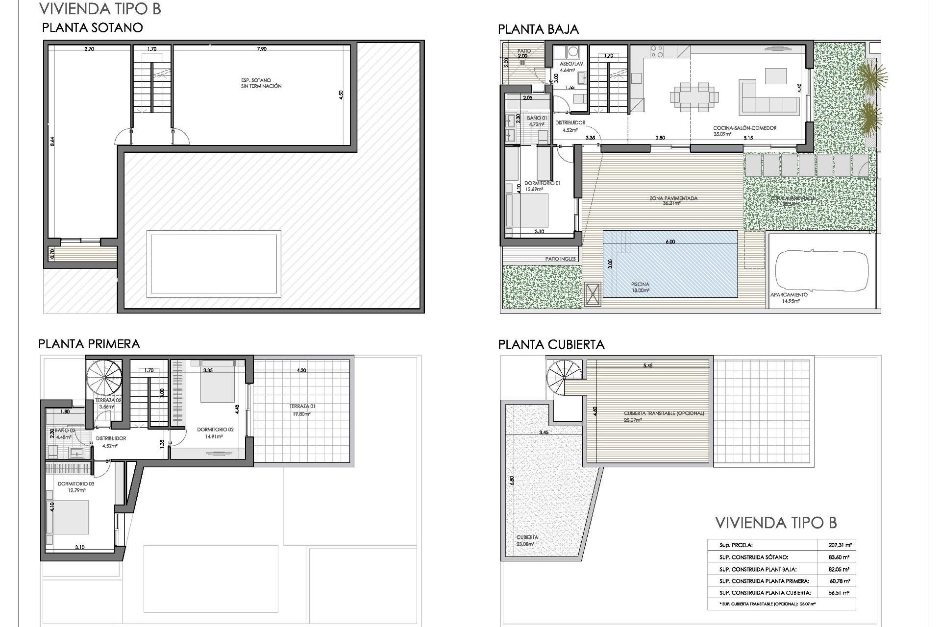 New Build - Quad House - Bigastro - Loma Alta