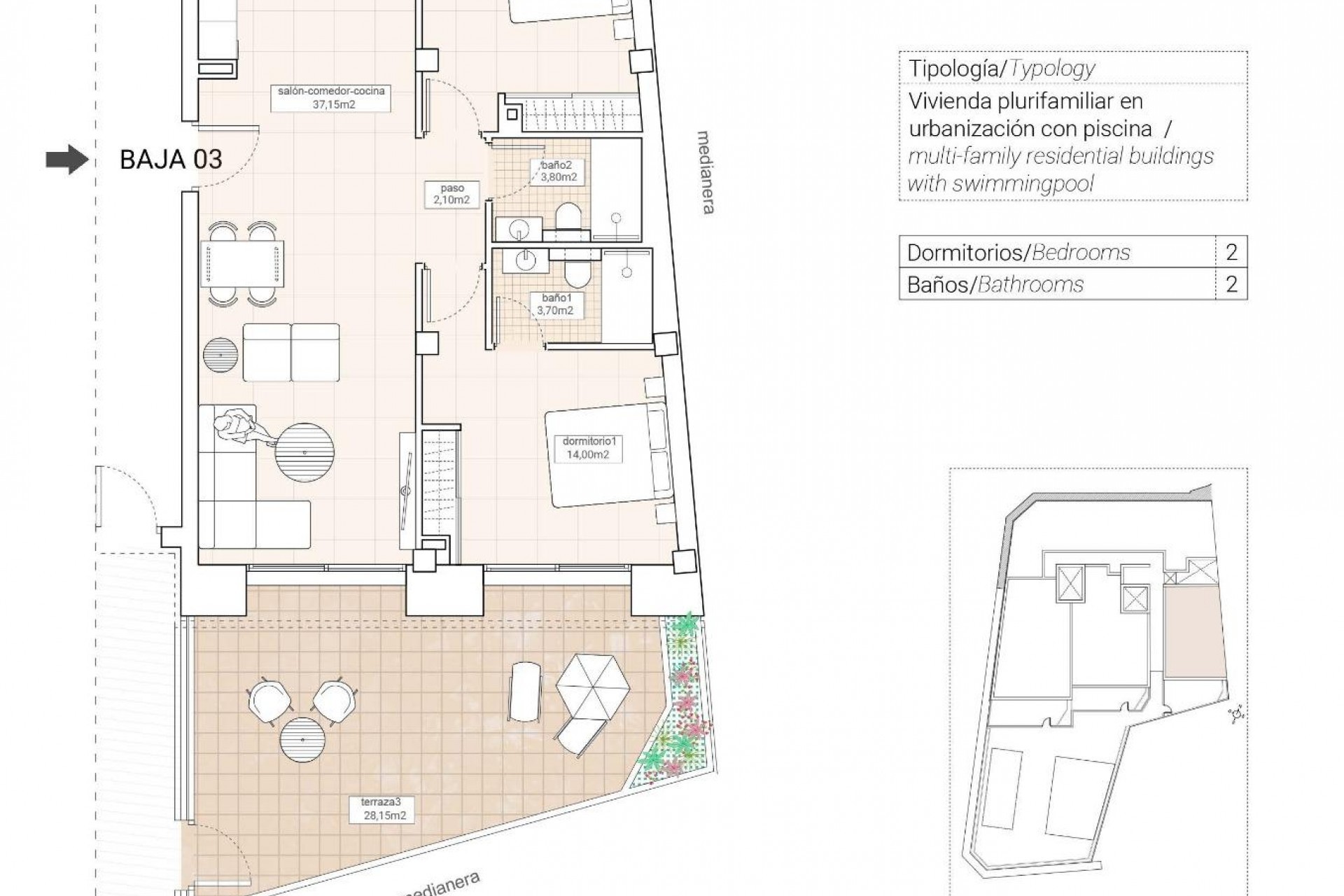 Nieuwbouw - Appartement - Hondón de las Nieves - Pueblo