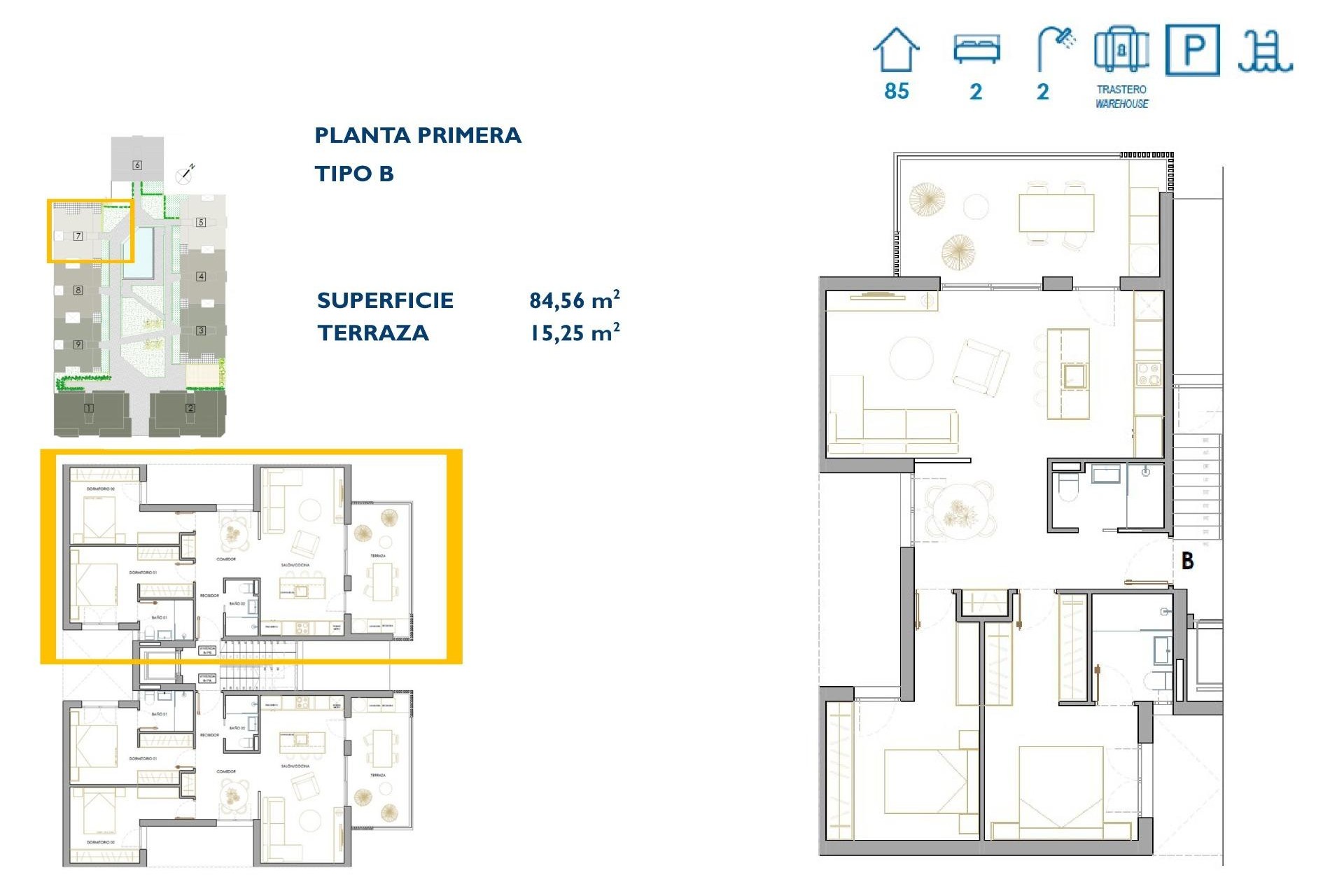 Nieuwbouw - Appartement - San Pedro del Pinatar - Pueblo