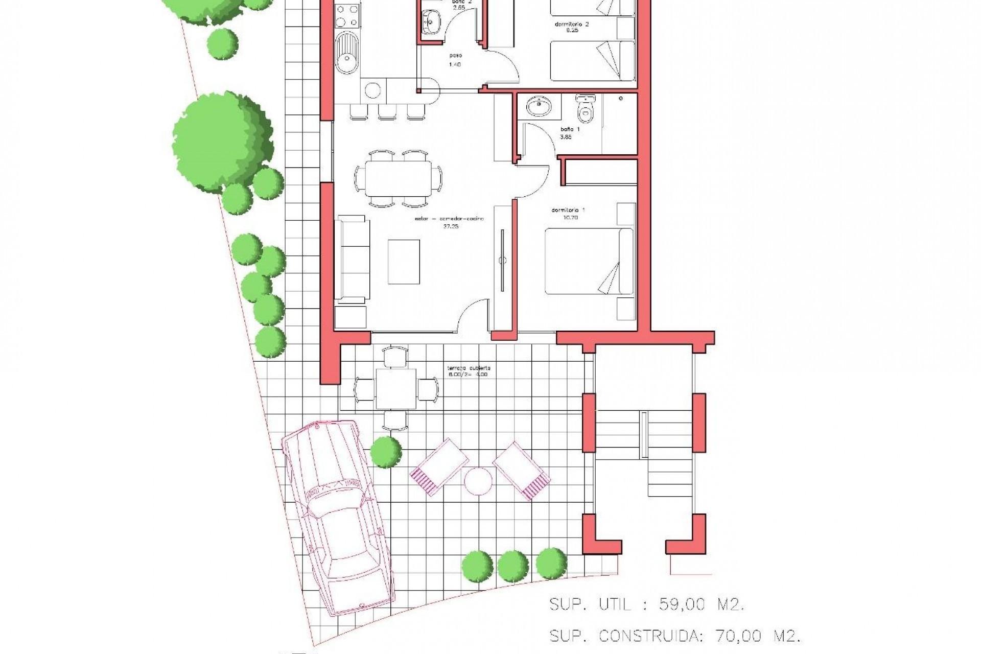 Nieuwbouw - Bungalow - Fuente Álamo - La Pinilla