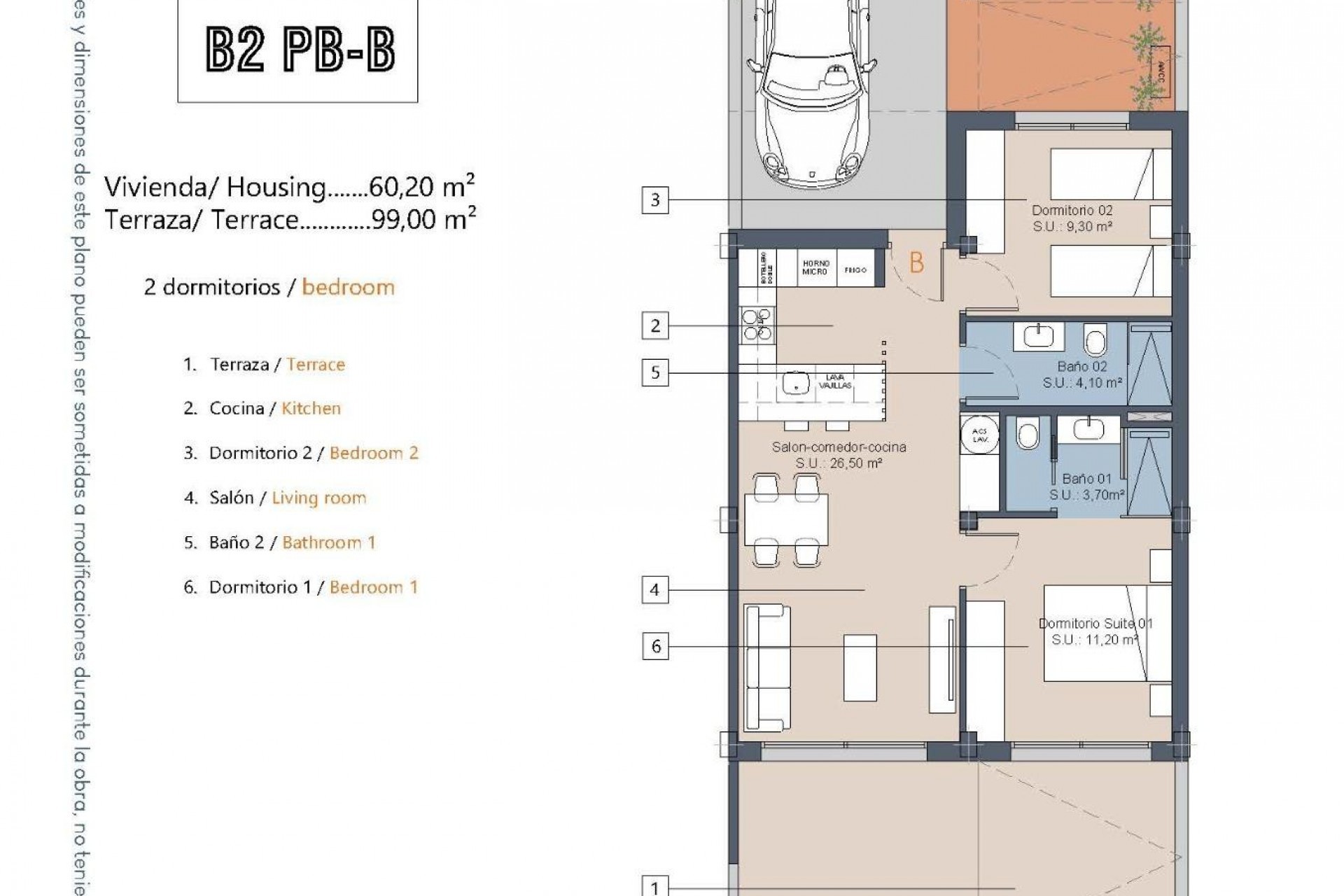 Nieuwbouw - Bungalow - Los Alcazares - Serena Golf
