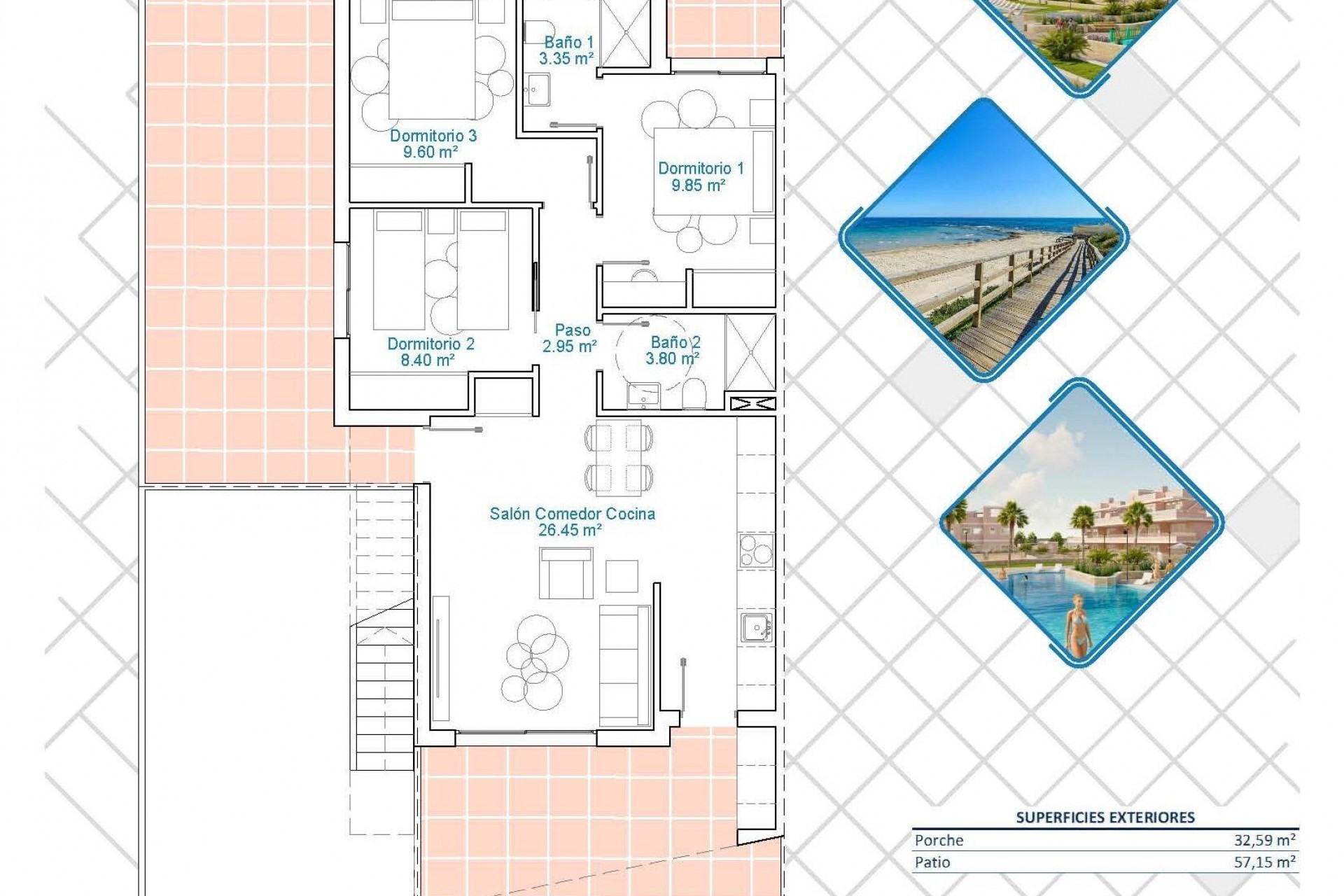 Nieuwbouw - Bungalow - Pilar de la Horadada - Lo Monte