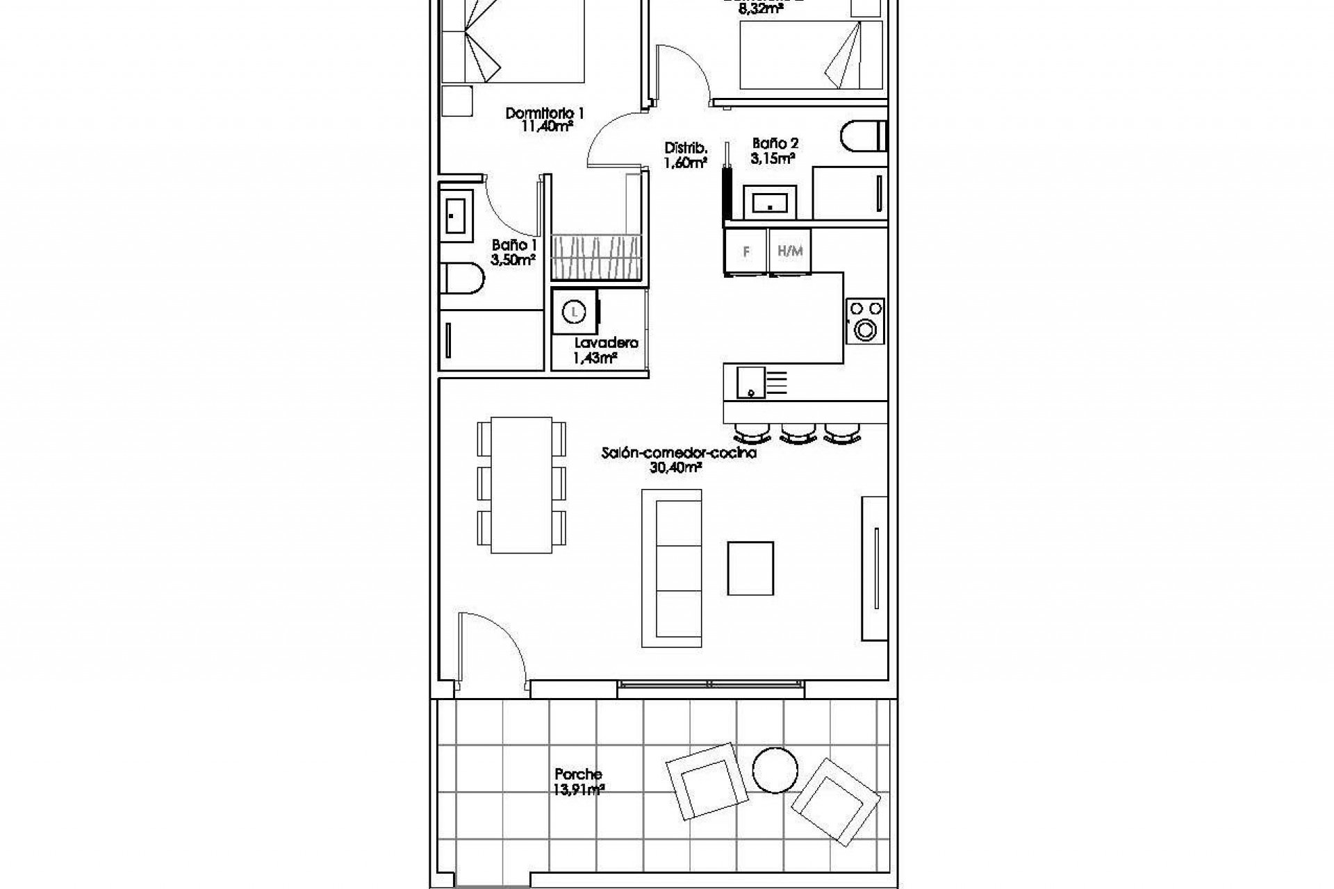 Nieuwbouw - Bungalow - Pilar de la Horadada - Parque Ramon eugenio Escudero