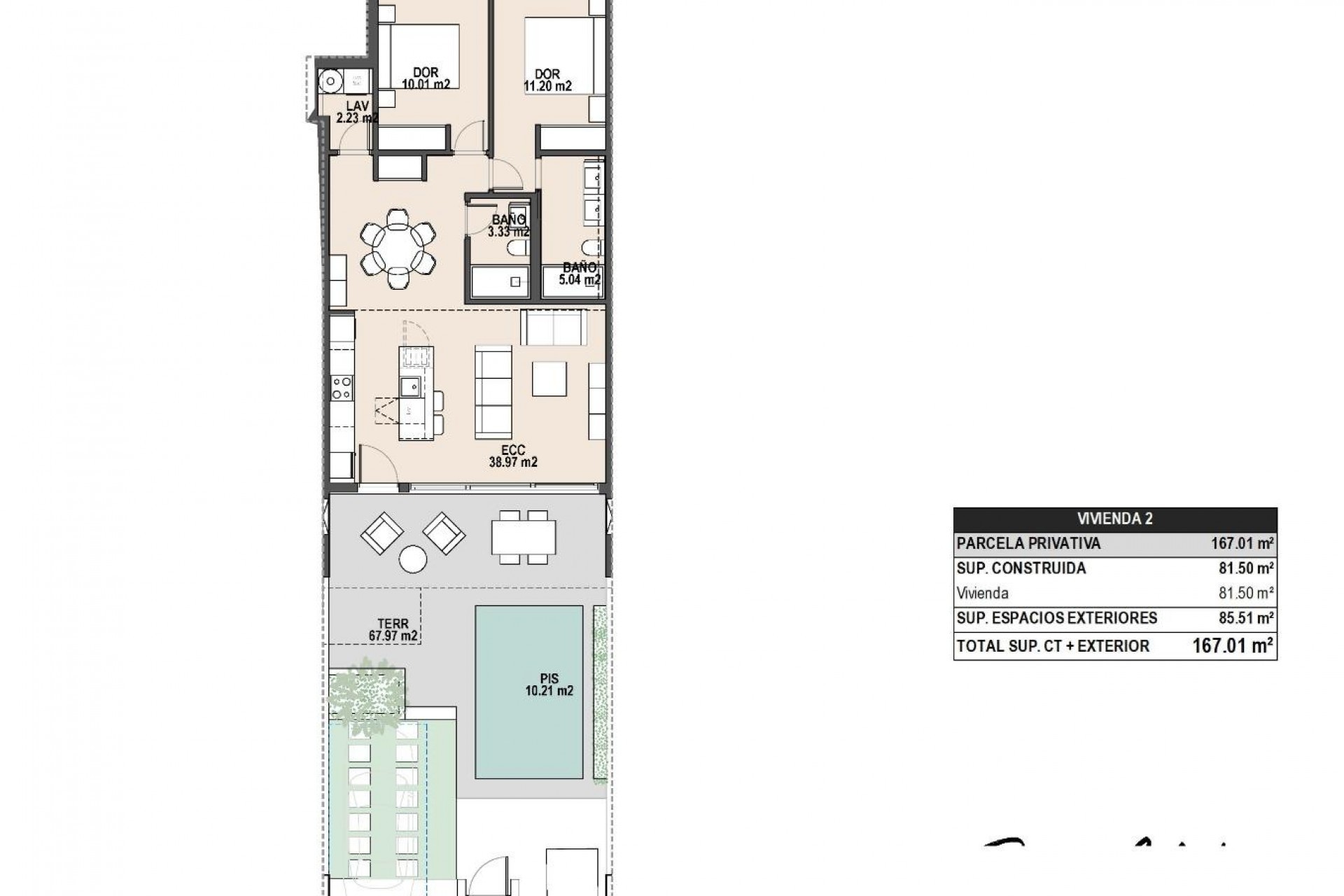 Nieuwbouw - Bungalow - Pilar de la Horadada - parques de Andromeda