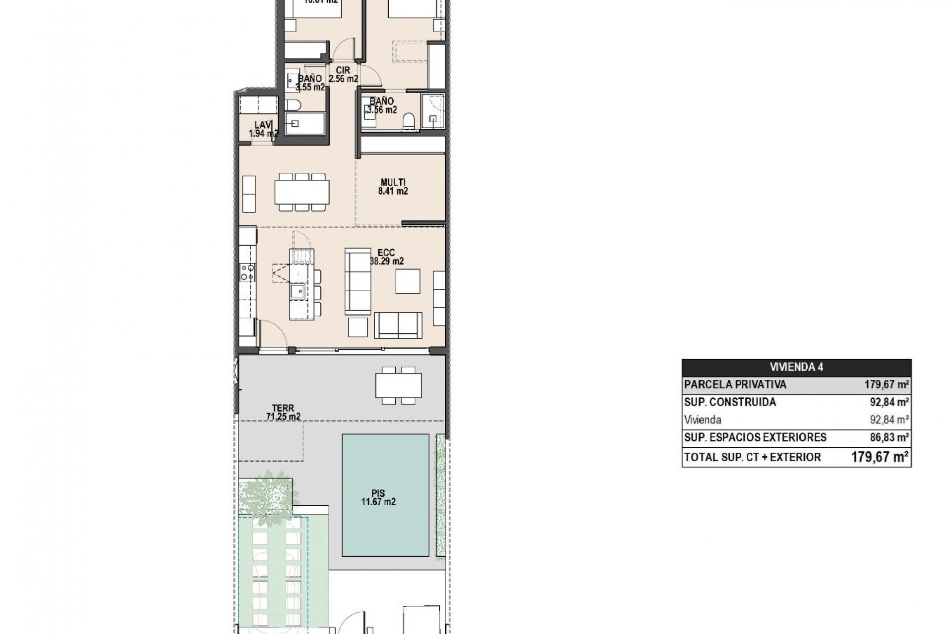 Nieuwbouw - Bungalow - Pilar de la Horadada - parques de Andromeda