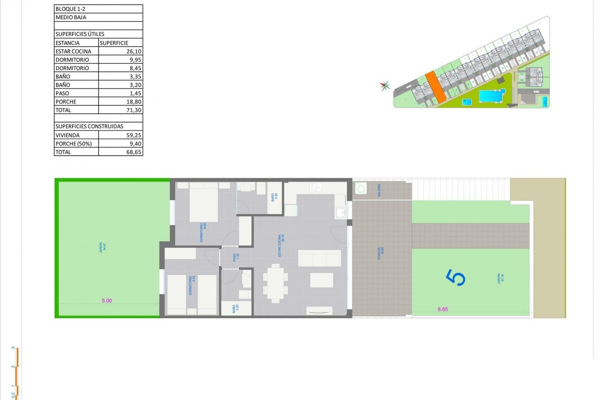 Nieuwbouw - Bungalow - Pilar de la Horadada - pueblo