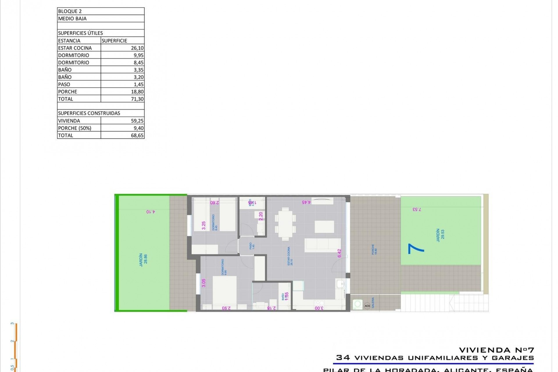 Nieuwbouw - Bungalow - Pilar de la Horadada - pueblo