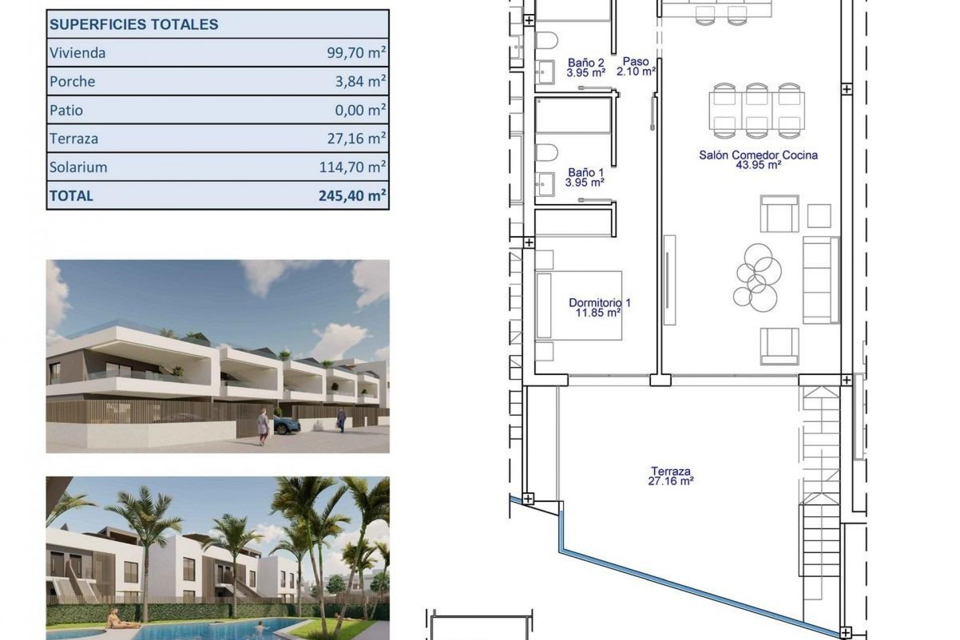 Nieuwbouw - Bungalow - Pilar de la Horadada - pueblo