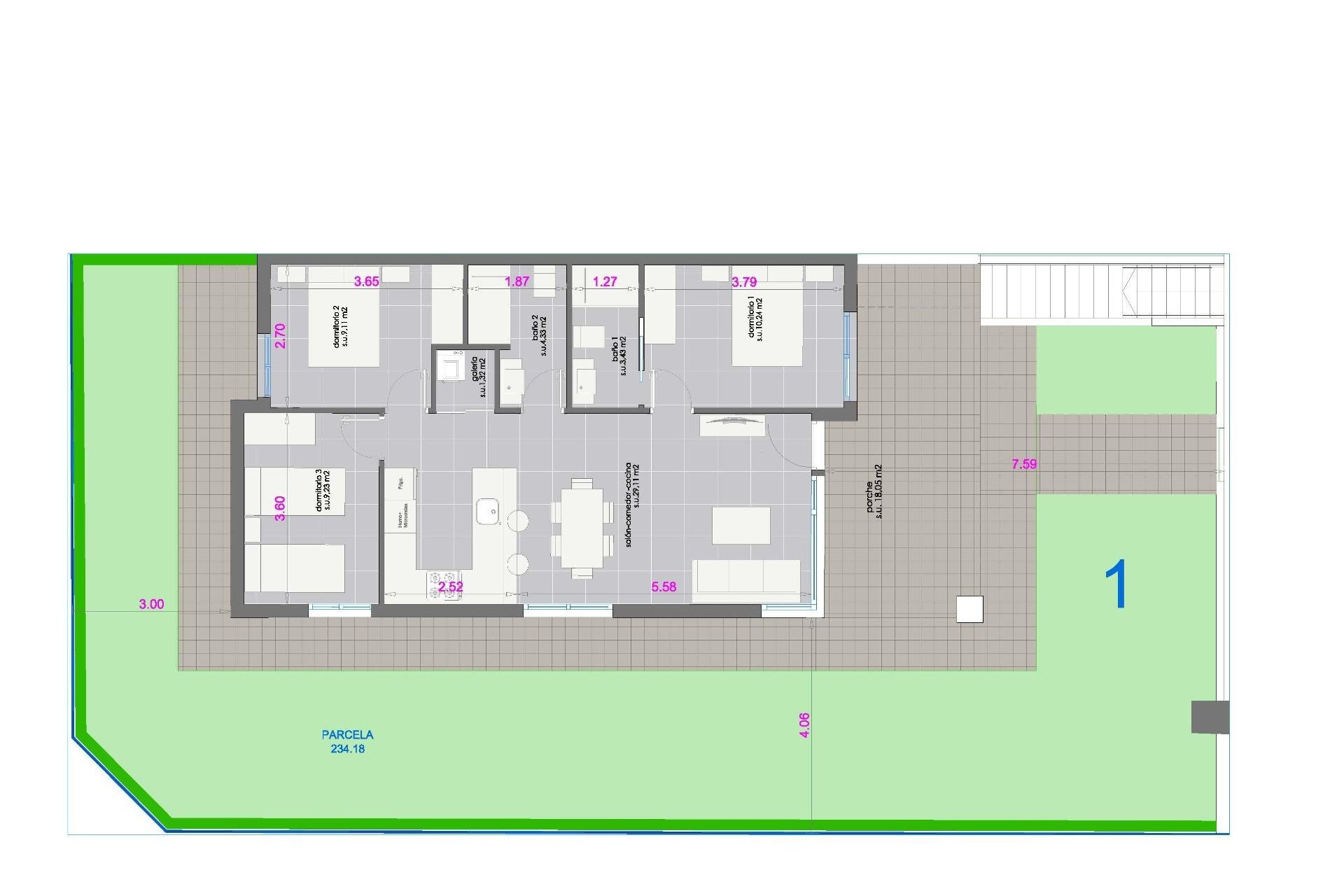 Nieuwbouw - Bungalow - Pilar de la Horadada - pueblo