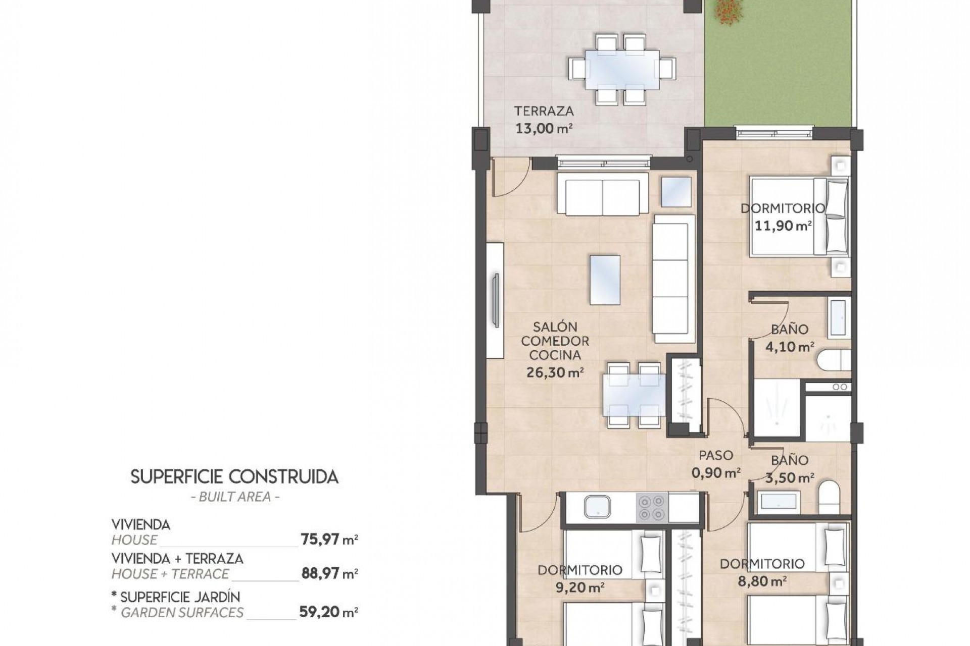 Nieuwbouw - Bungalow - San Miguel de Salinas - La Cañada