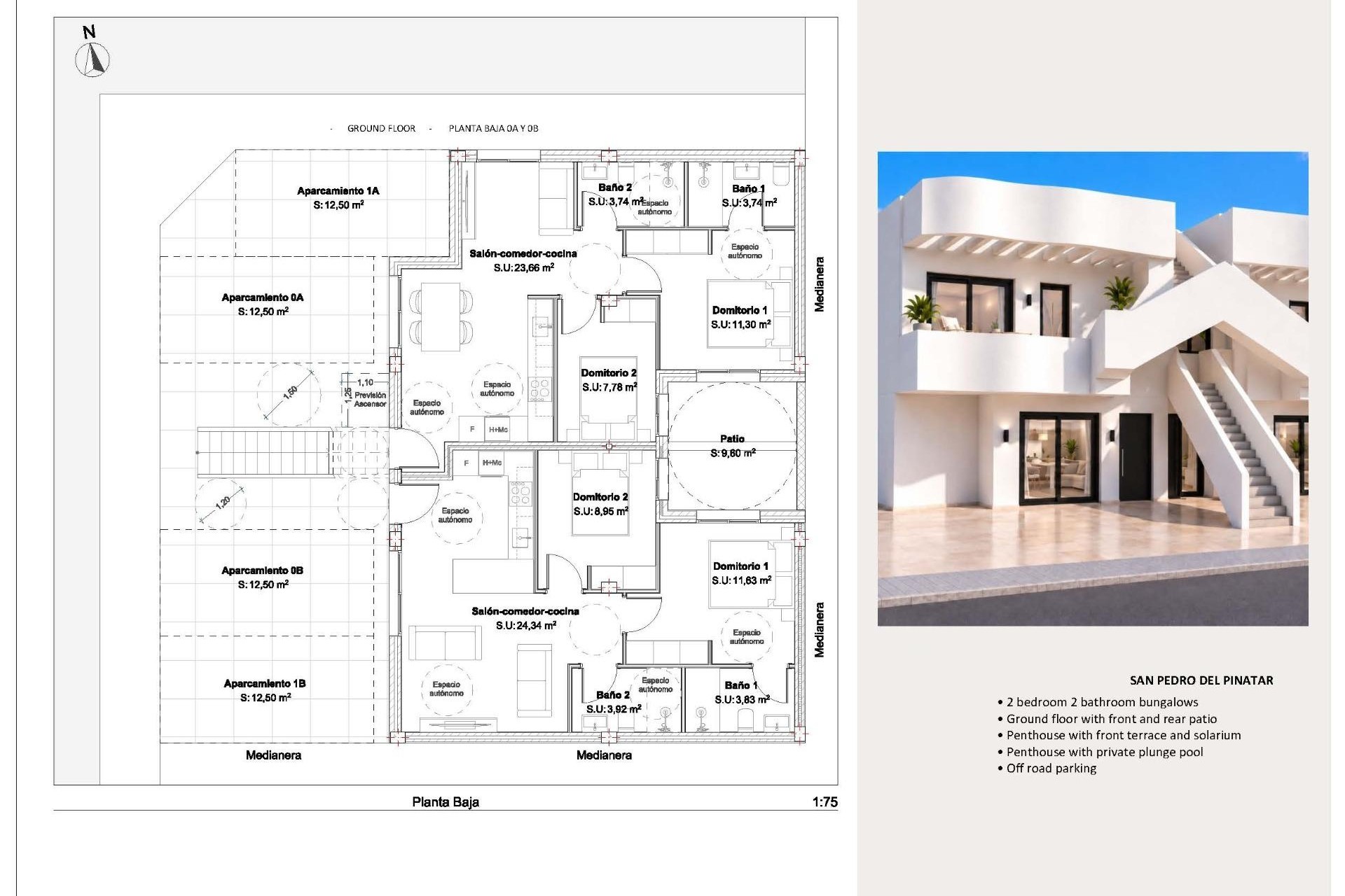 Nieuwbouw - Bungalow - San Pedro del Pinatar - Los Peñascos