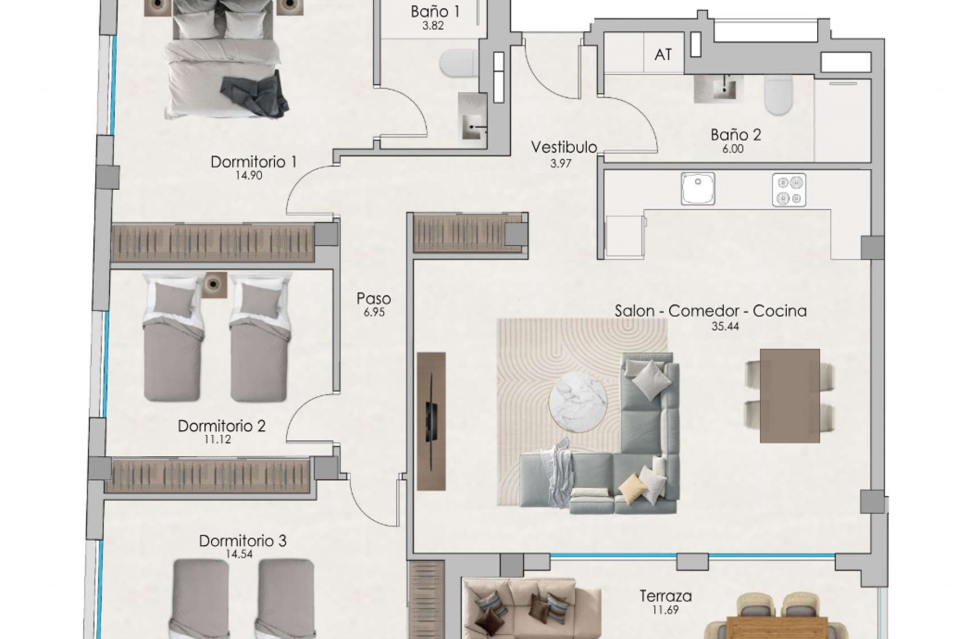 Nieuwbouw - Flats - Santa Pola - 03130