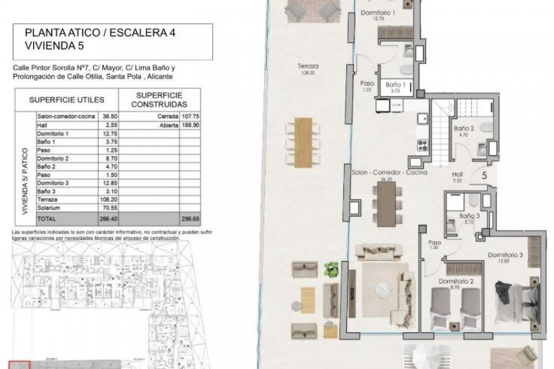 Nieuwbouw - Penthouse - Santa Pola - Estacion de autobuses
