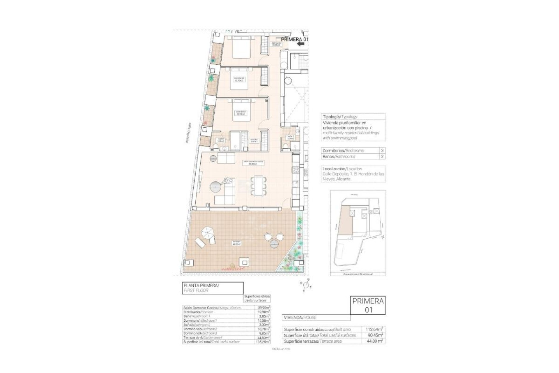 Nieuwbouw - Penthouses - Hondón de las Nieves - 03688