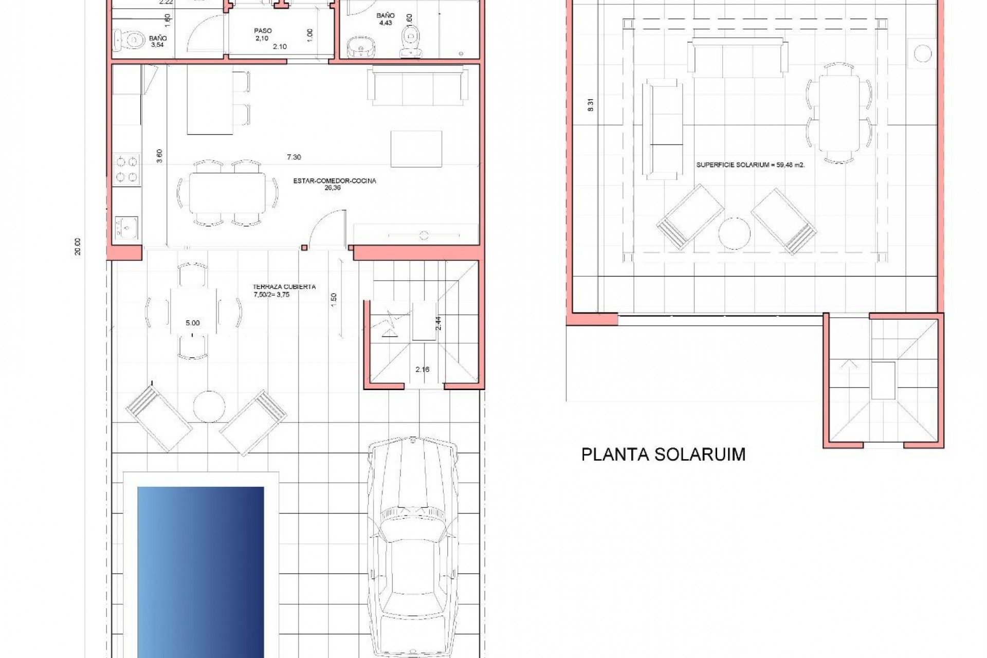 Nieuwbouw - Town House - Fuente Álamo - La Pinilla