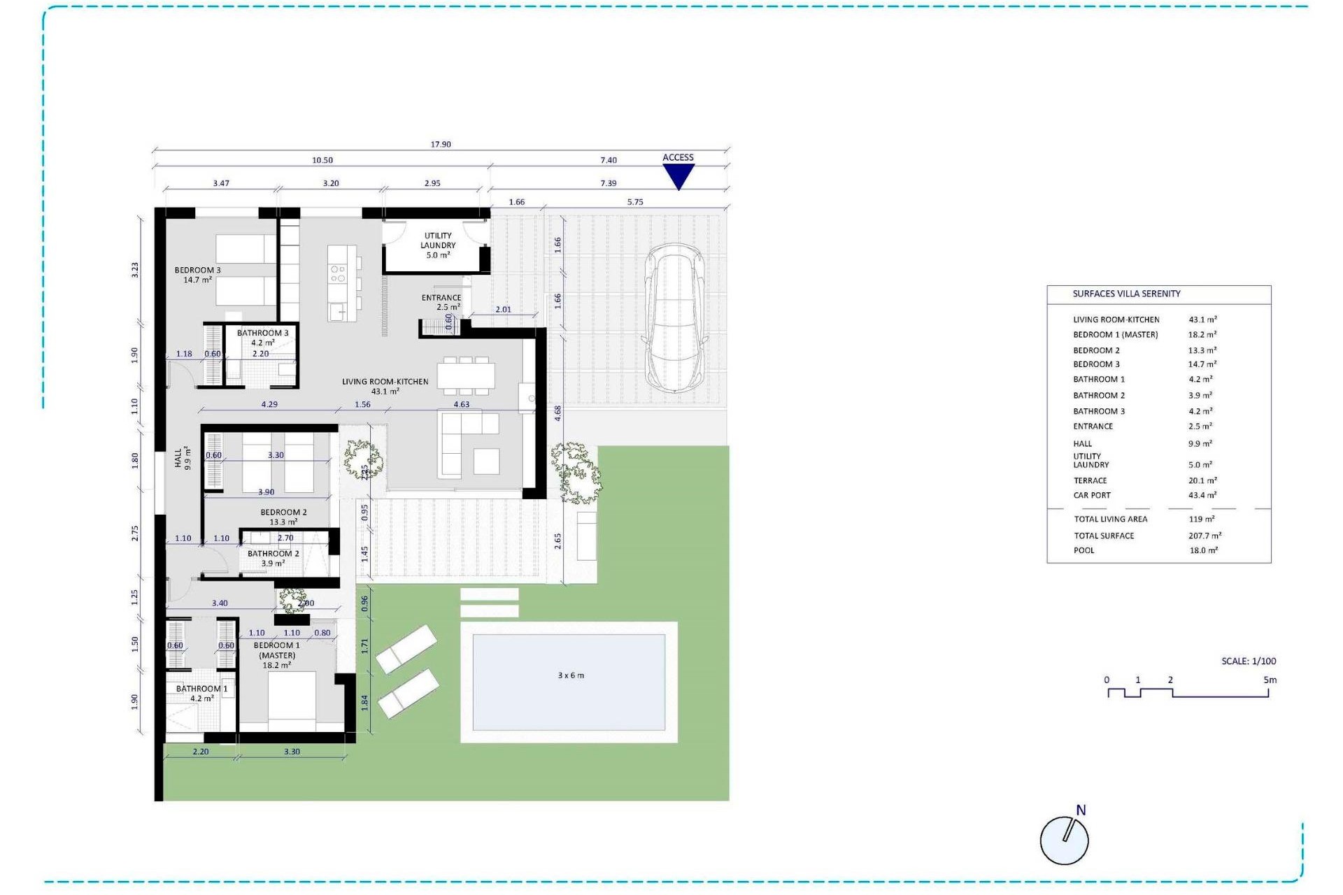 Nieuwbouw - Villa - Banos y Mendigo - Altaona Golf
