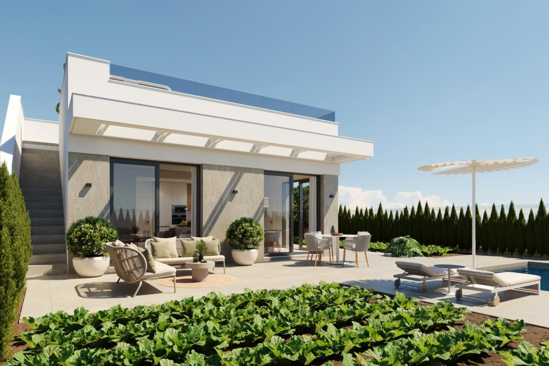 Nieuwbouw - Villa - Fuente Álamo - Hacienda Del Álamo Golf
