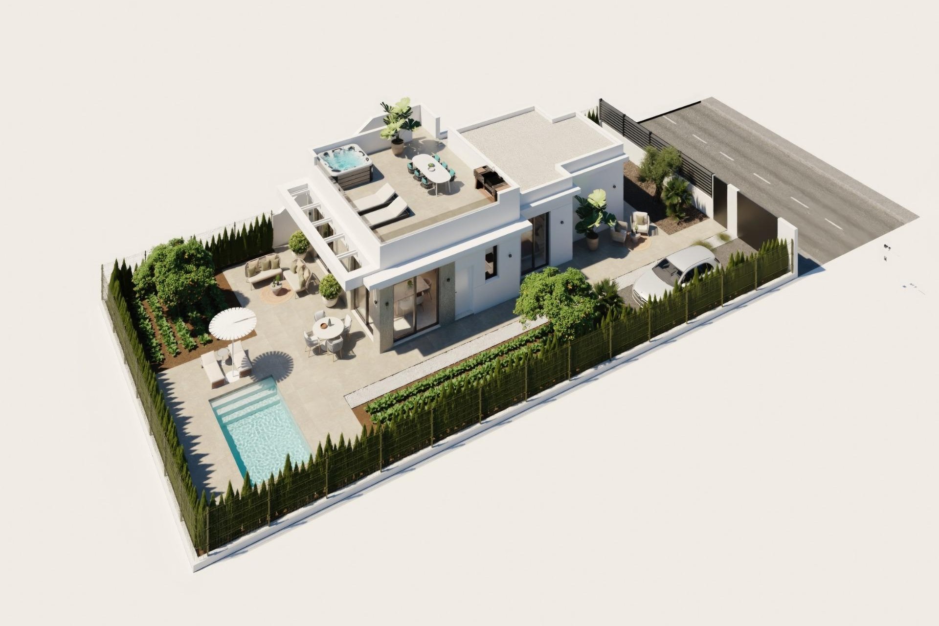 Nieuwbouw - Villa - Fuente Álamo - Hacienda Del Álamo Golf