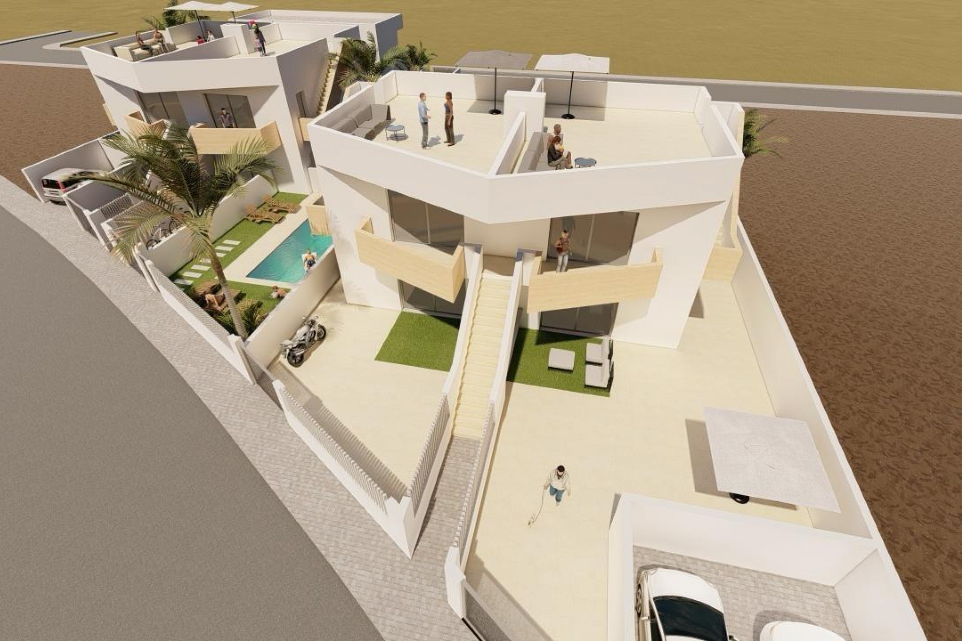 Nieuwbouw - Villa - Puerto de Mazarron - Mar De Plata