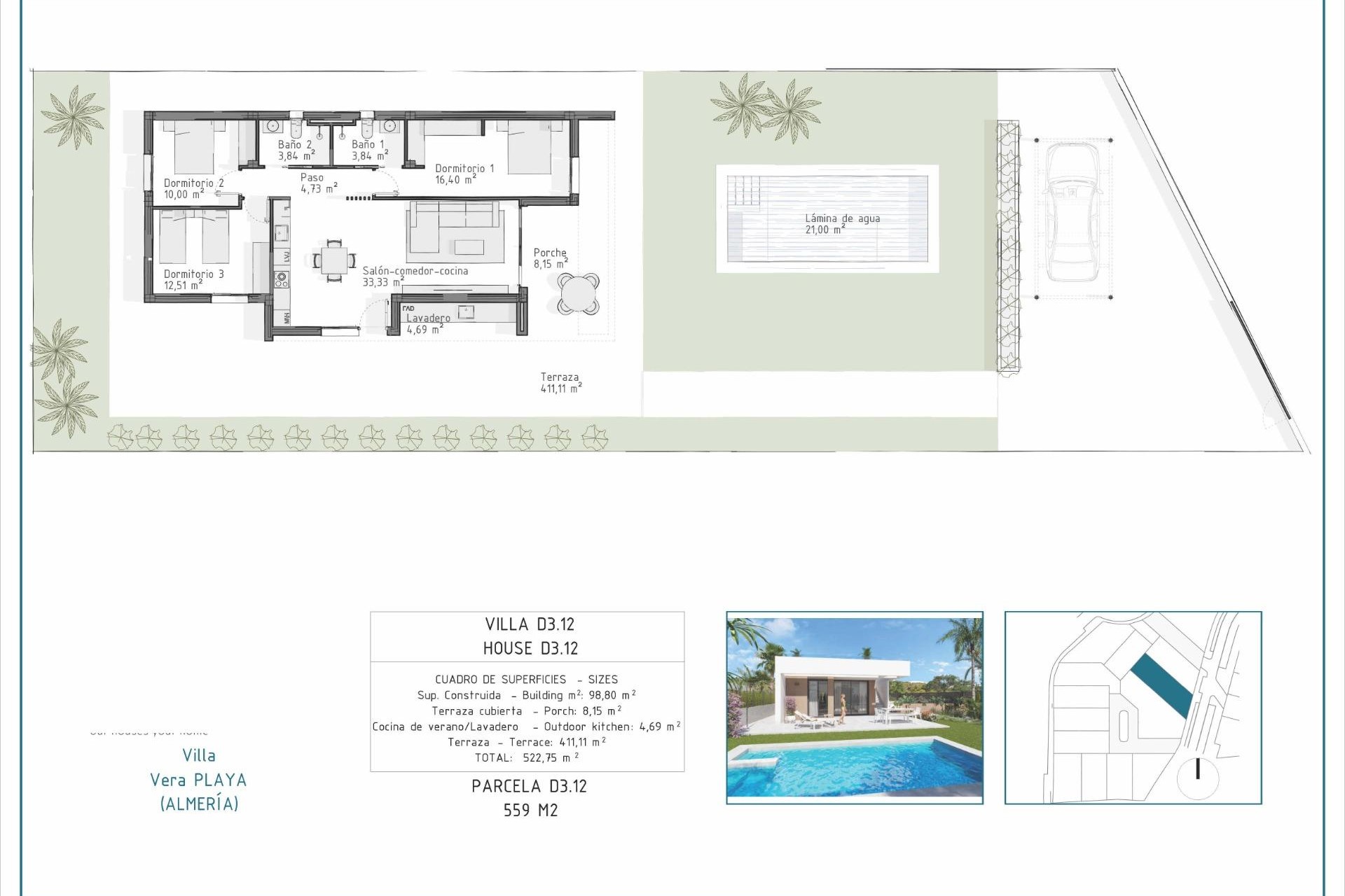 Nieuwbouw - Villa - Vera - Pueblo Salinas