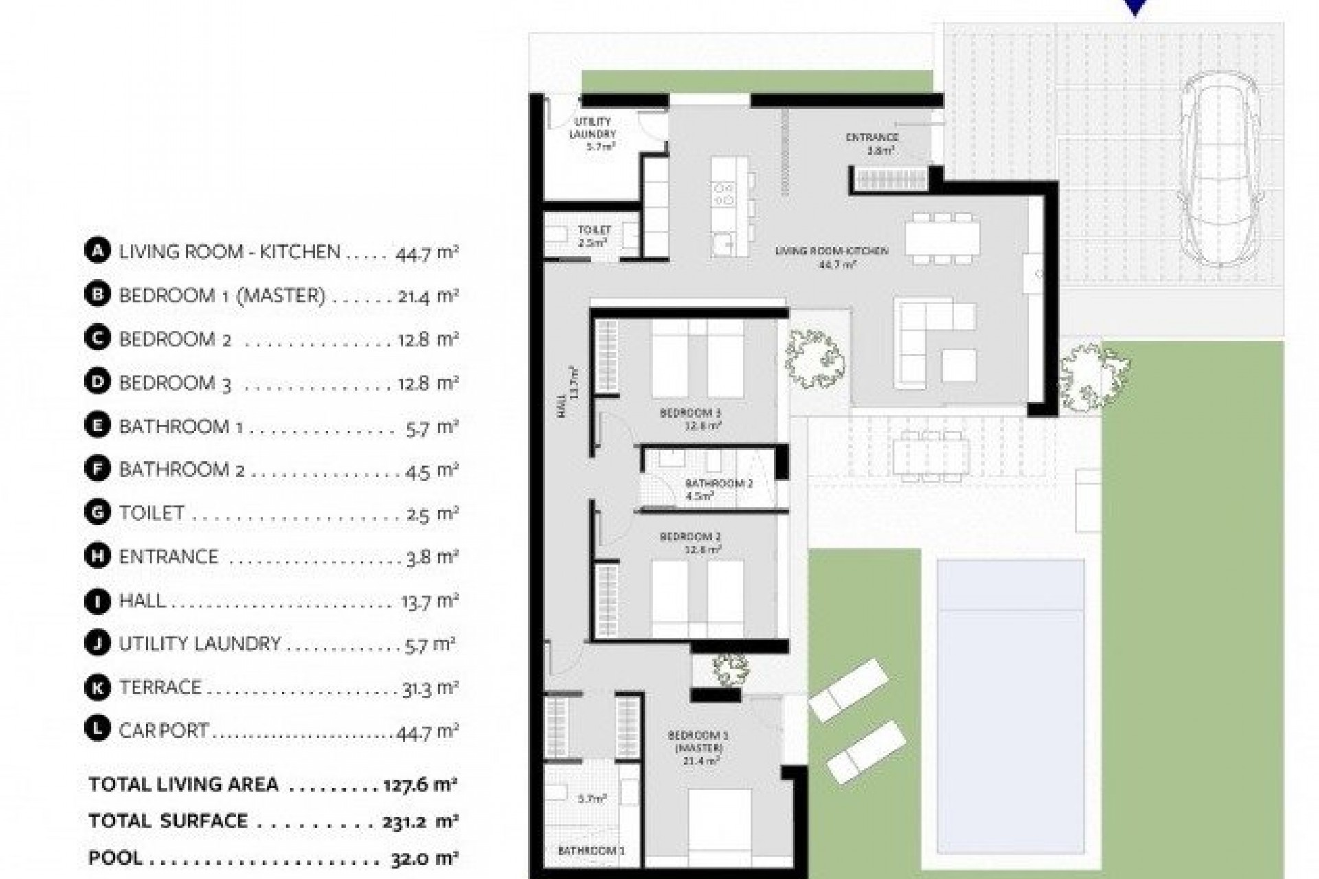 Nouvelle construction - Villa - Banos y Mendigo - Altaona Golf And Country Village