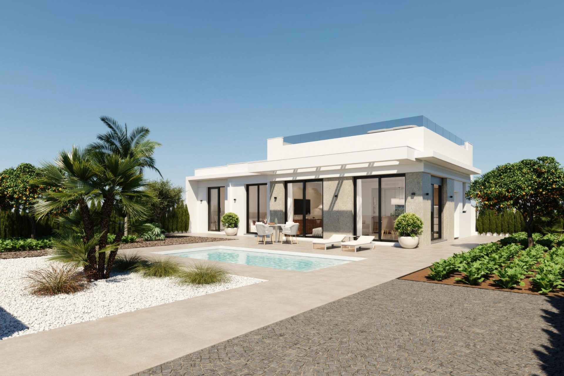 Nouvelle construction - Villa - Fuente Álamo - Hacienda Del Álamo Golf