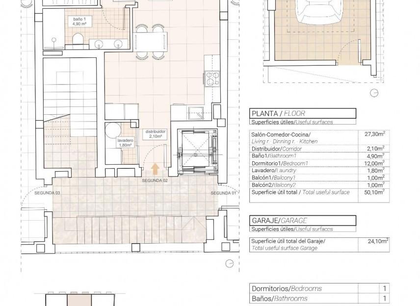 Nowy budynek - Apartment - Hondón de las Nieves - Pueblo