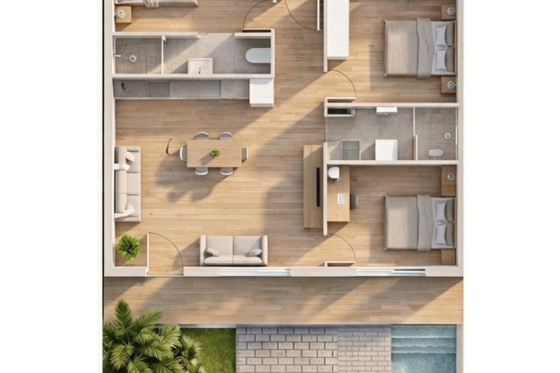 Nowy budynek - Bungalow - Pilar de la Horadada - parques de Andromeda