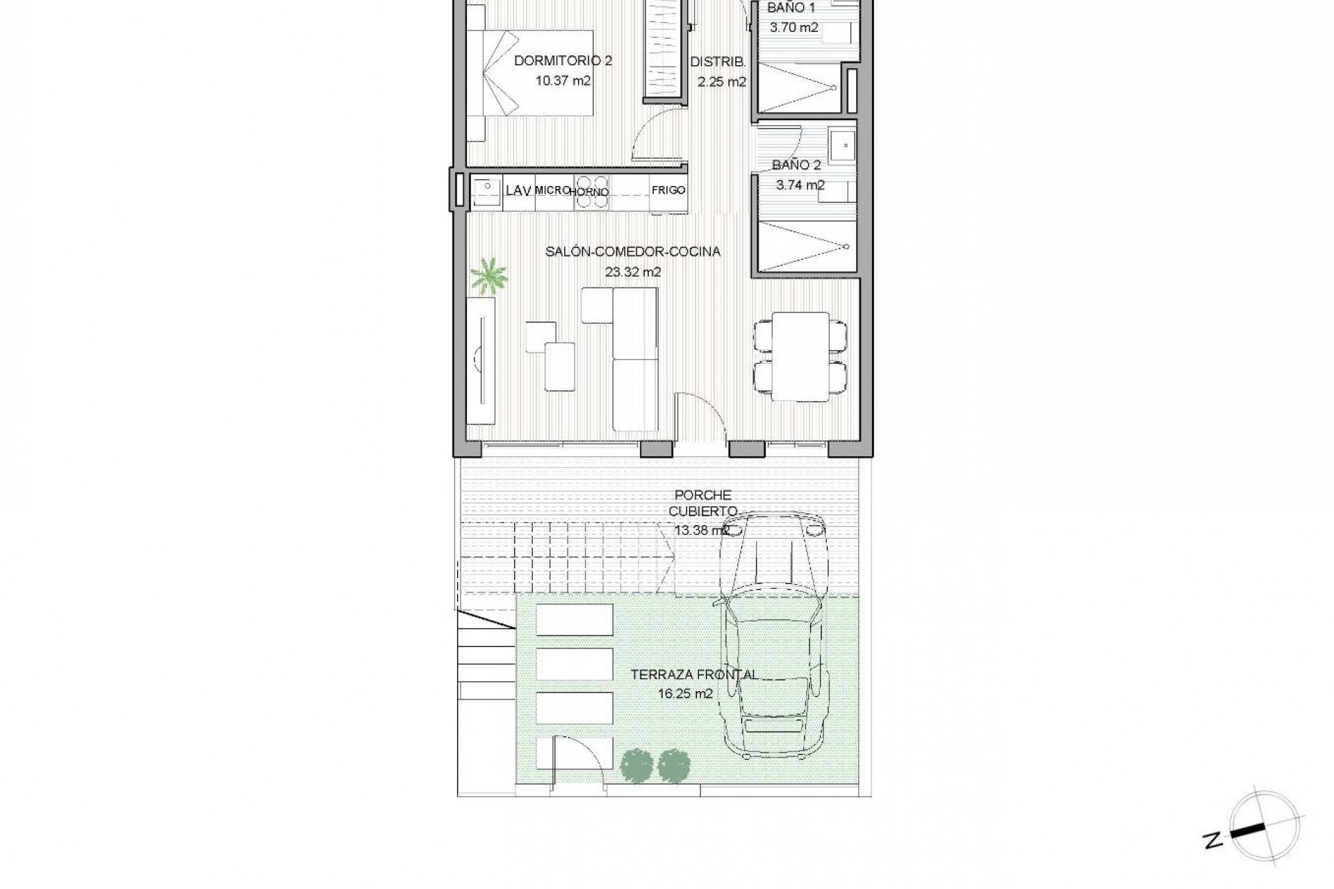 Nowy budynek - Bungalow - San Pedro del Pinatar - El Salero