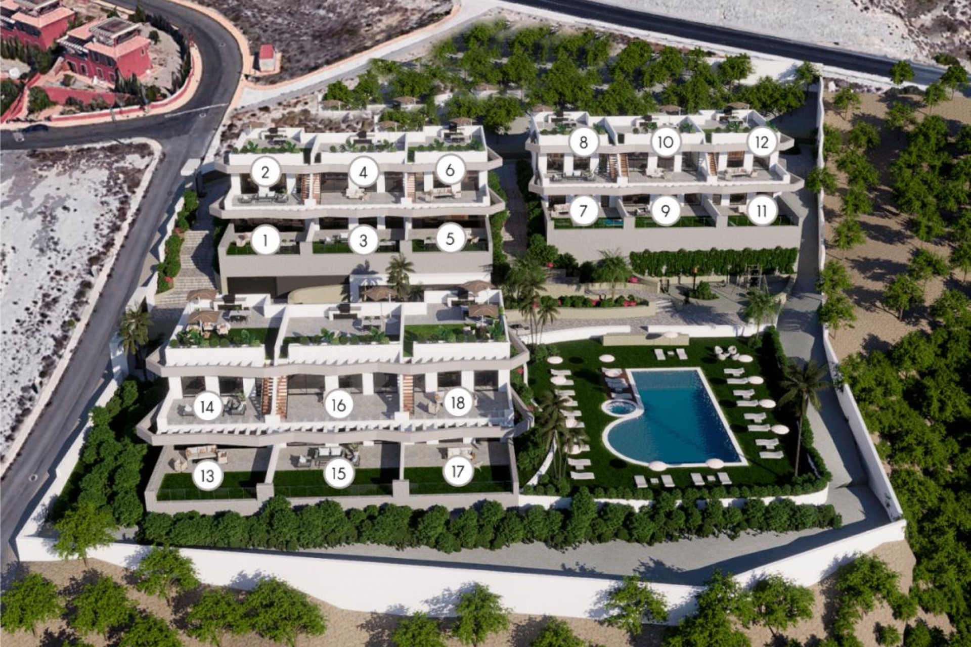 Nowy budynek - Bungalows - Finestrat - Avenida Granada, 62