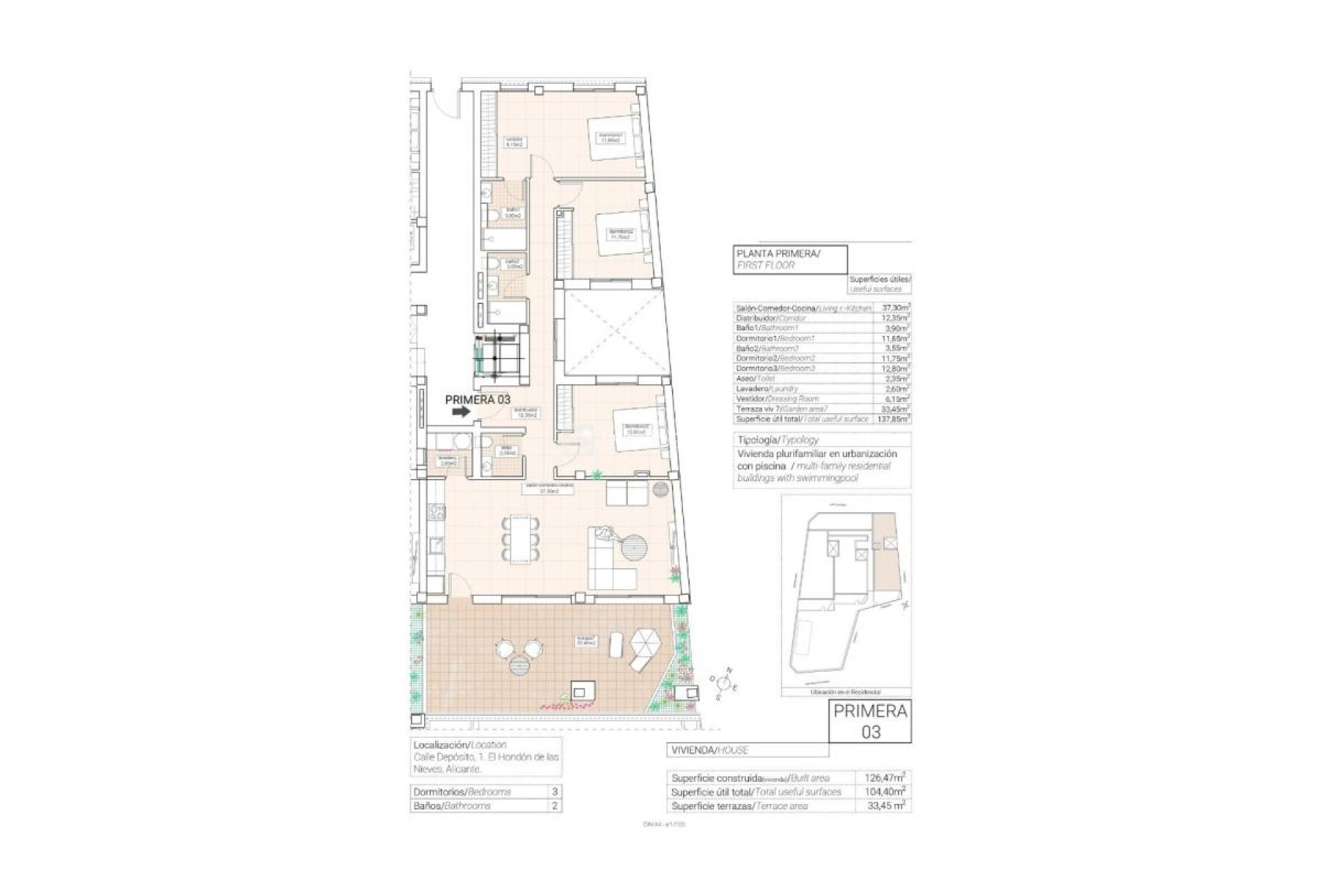 Nowy budynek - Ground floors - Hondón de las Nieves - 03688