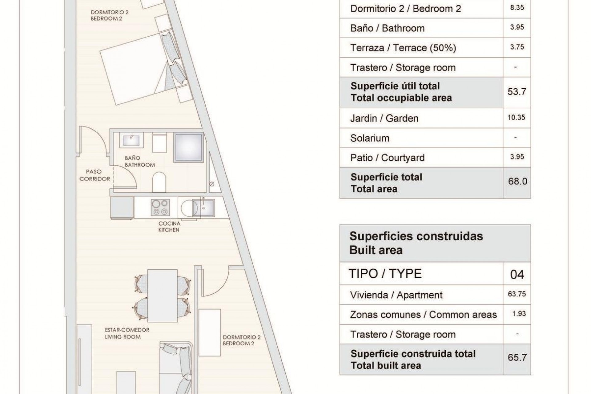 Obra nueva - Bungalow - Hondón de las Nieves - La Canalosa