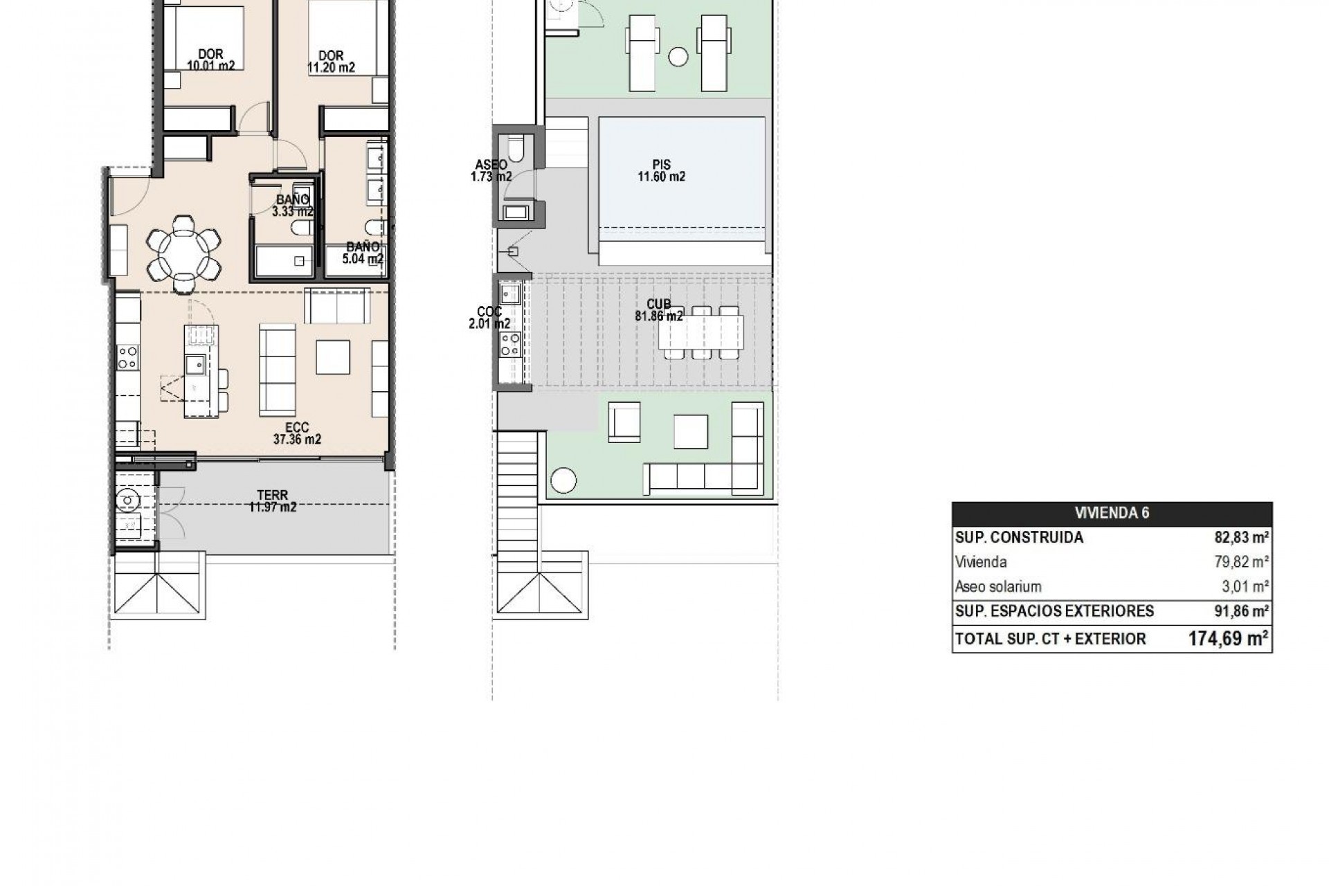 Obra nueva - Bungalow - Pilar de la Horadada - parques de Andromeda