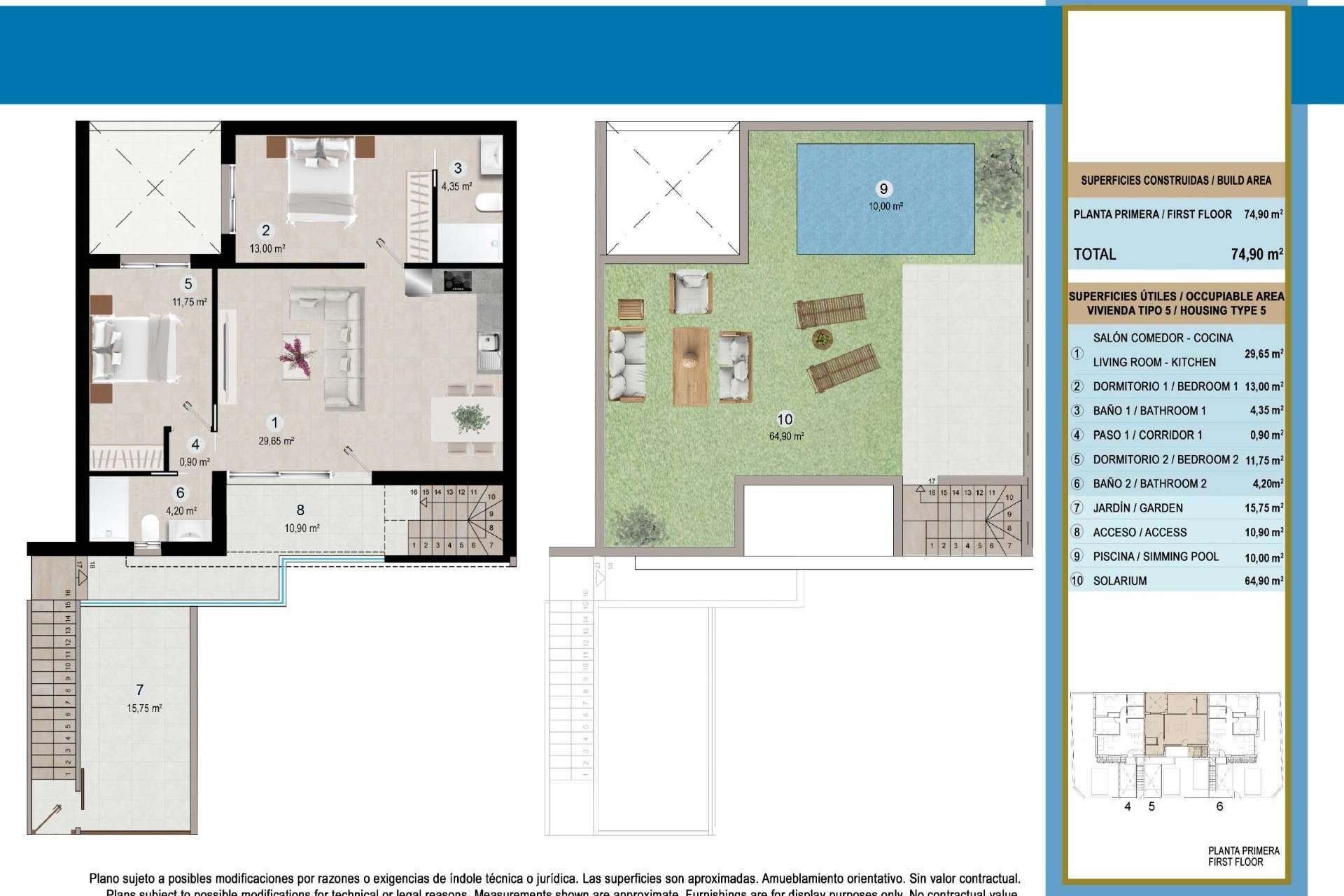 Obra nueva - Bungalow - San Pedro del Pinatar - Lo Pagan