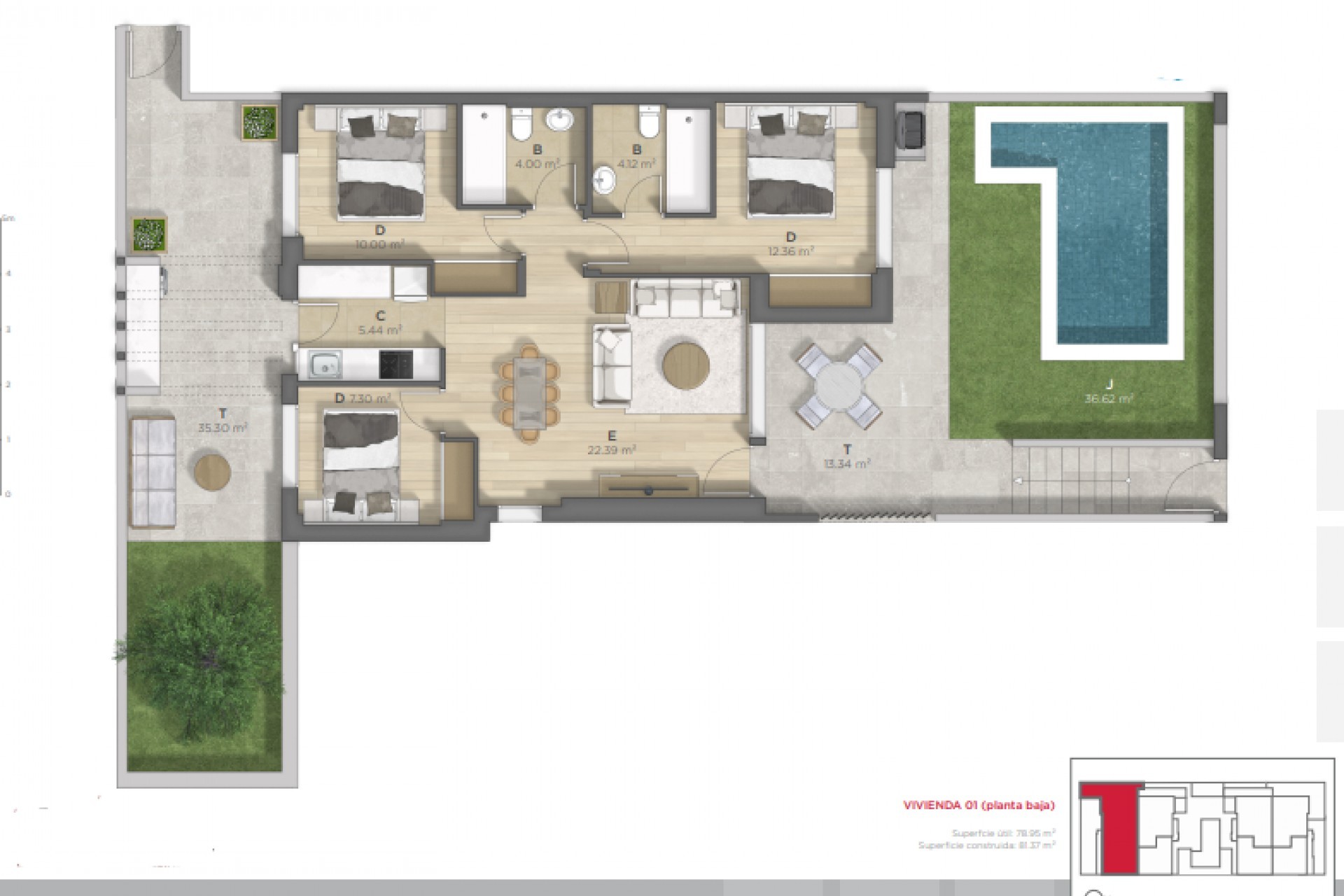 Obra nueva - Bungalows - Mazarrón - 30868