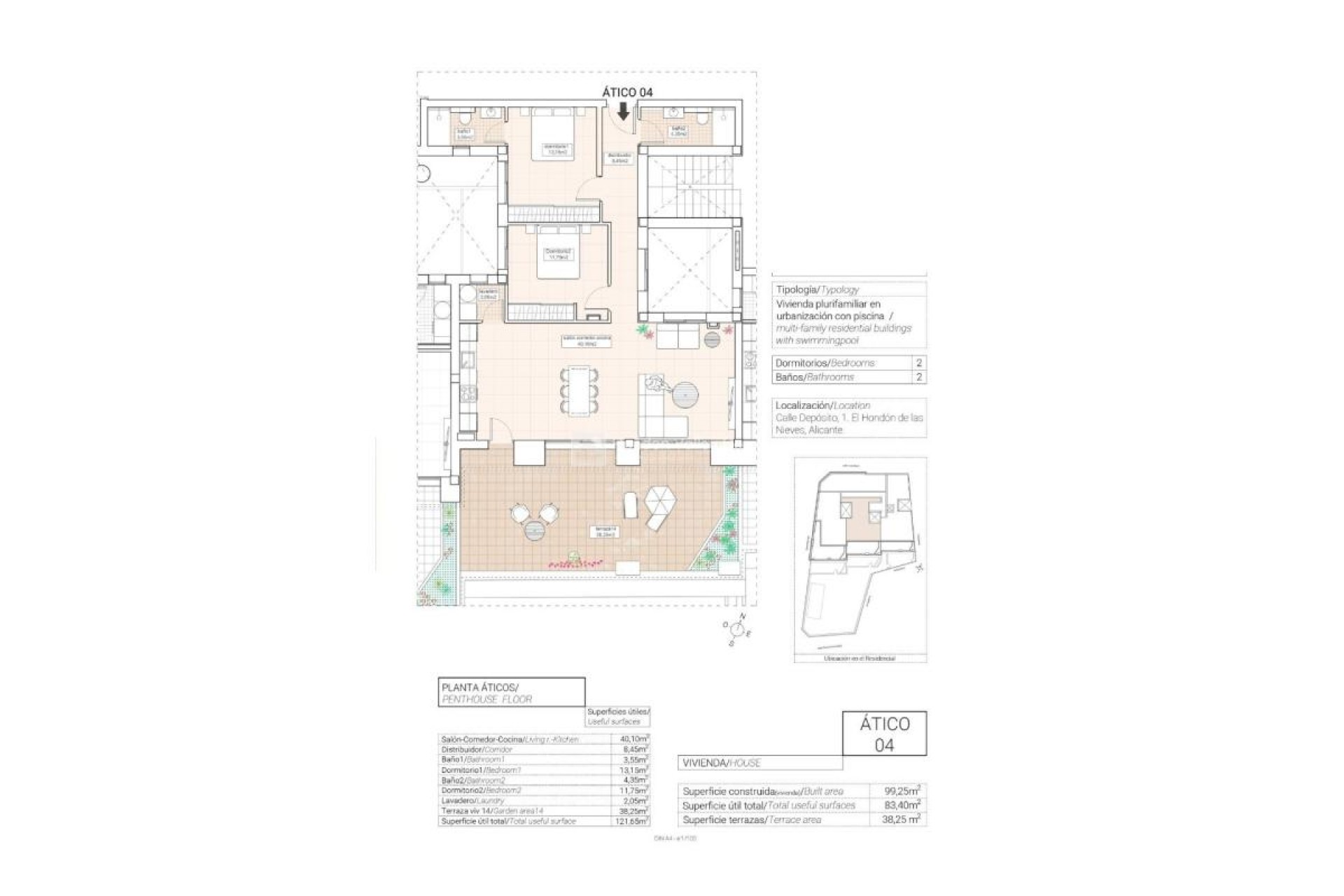 Obra nueva - Flats - Hondón de las Nieves - 03688