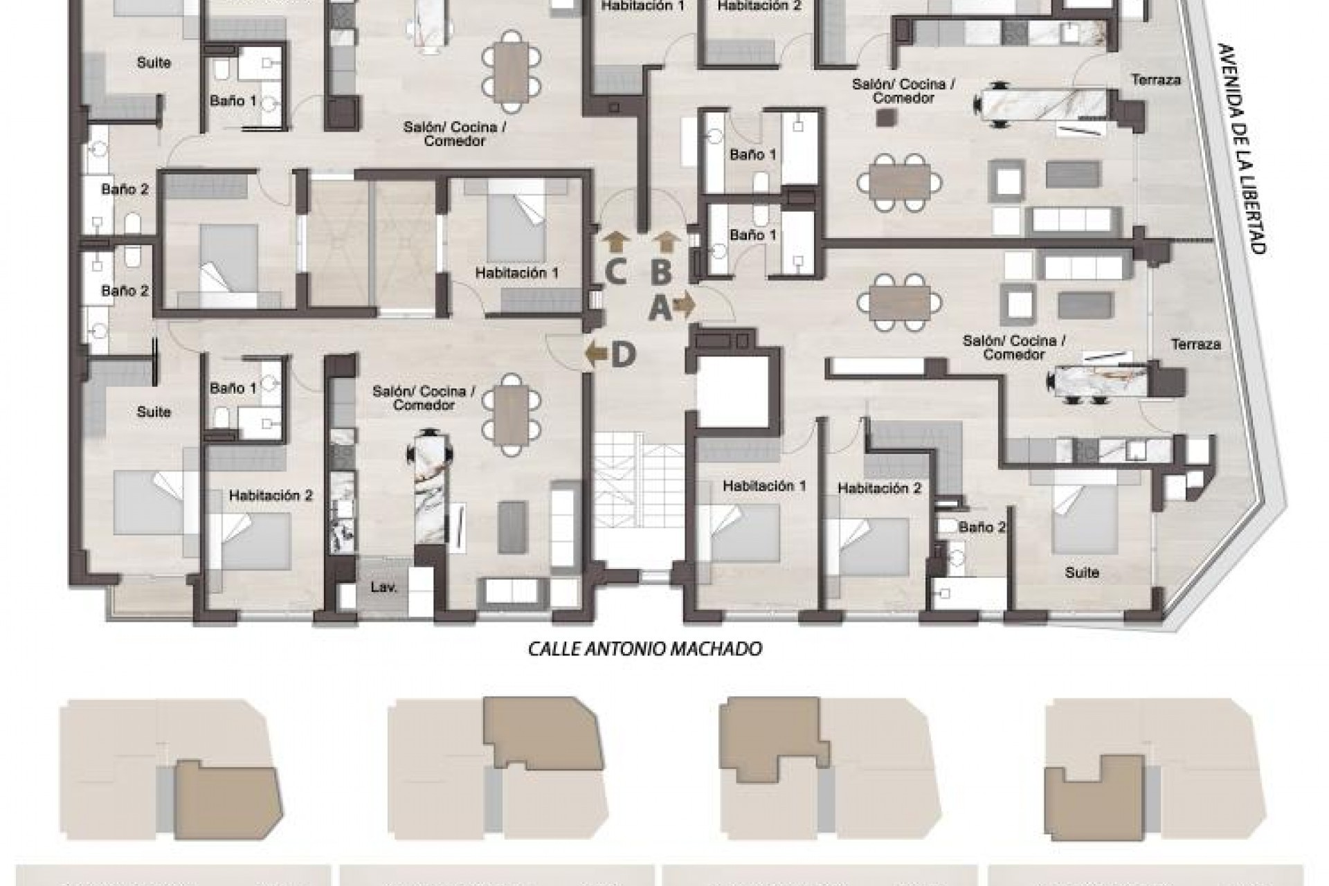 Obra nueva - Flats - Redován - Calle Antonio Machado, 19