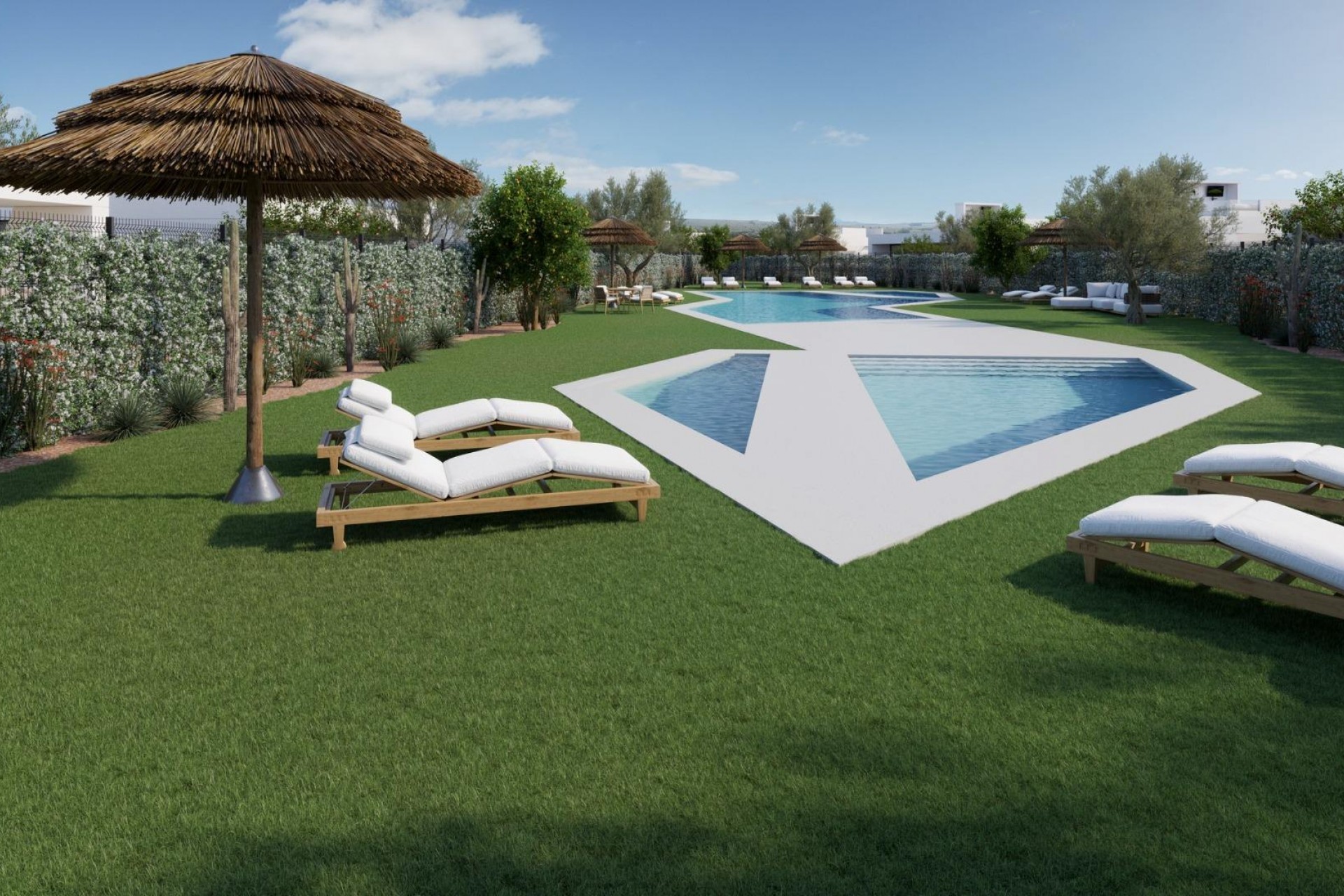 Obra nueva - Villa - Fuente Álamo - Hacienda del Alamo